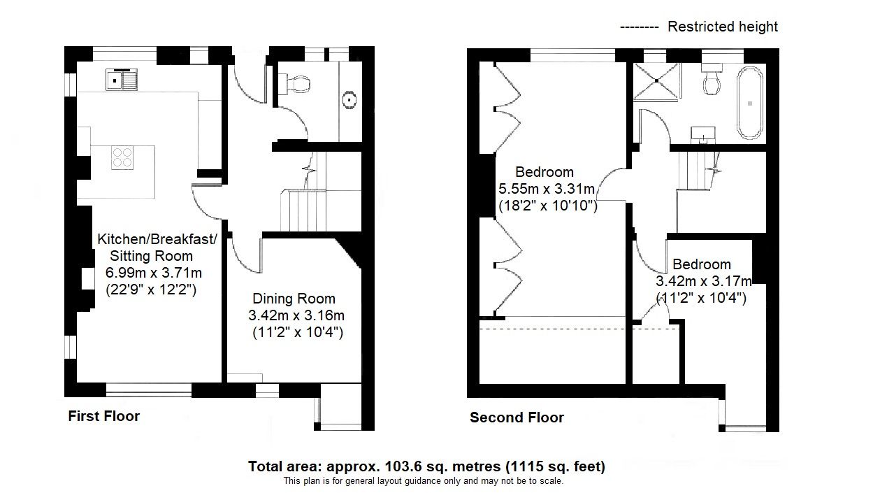 2 bedroom apartment For Sale in Sevenoaks - Floorplan 1