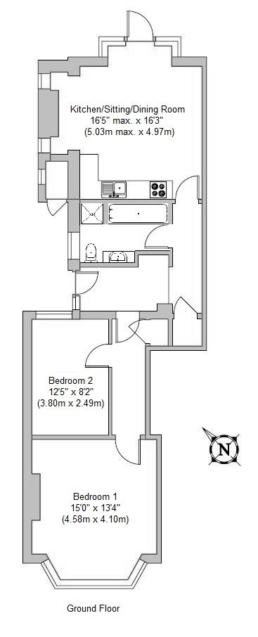2 bedroom apartment For Sale in Sevenoaks - Floorplan 1