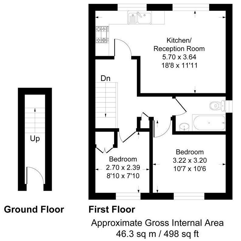2 bedroom apartment To Let in Sevenoaks - Floorplan 1