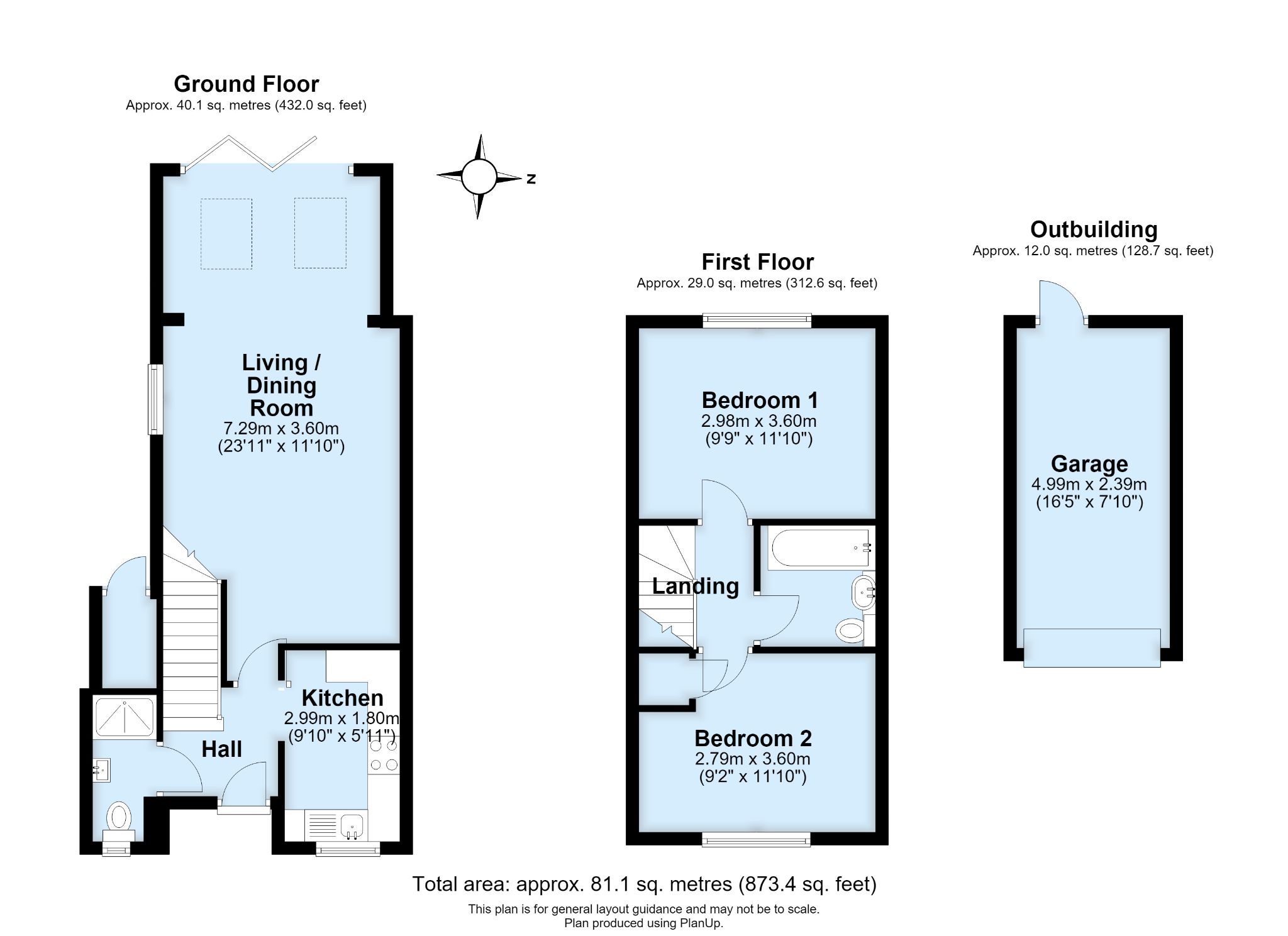 2 bedroom semi-detached house For Sale in Sevenoaks - Floorplan 1