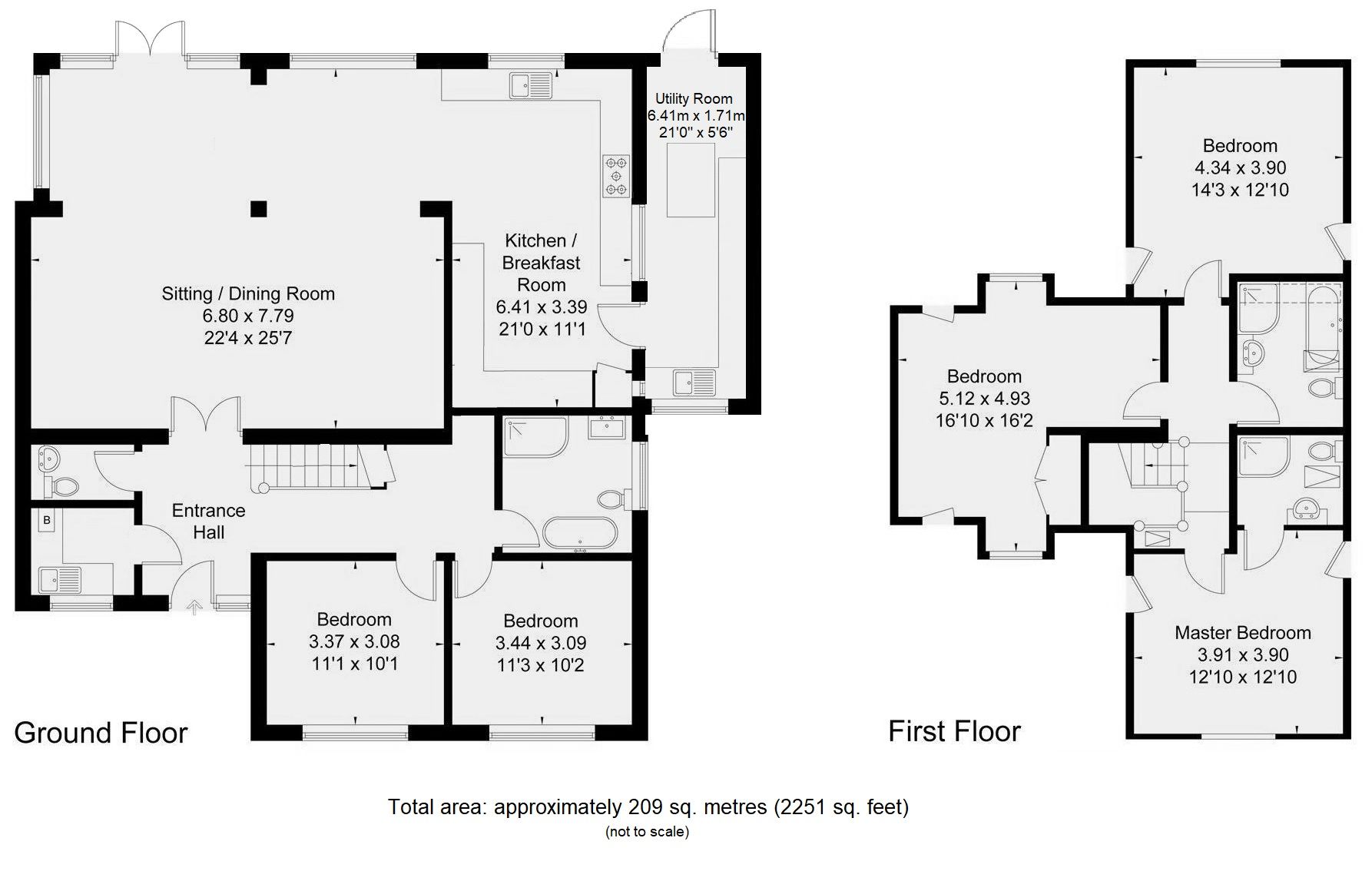 5 bedroom detached house For Sale in Sevenoaks - Floorplan 1
