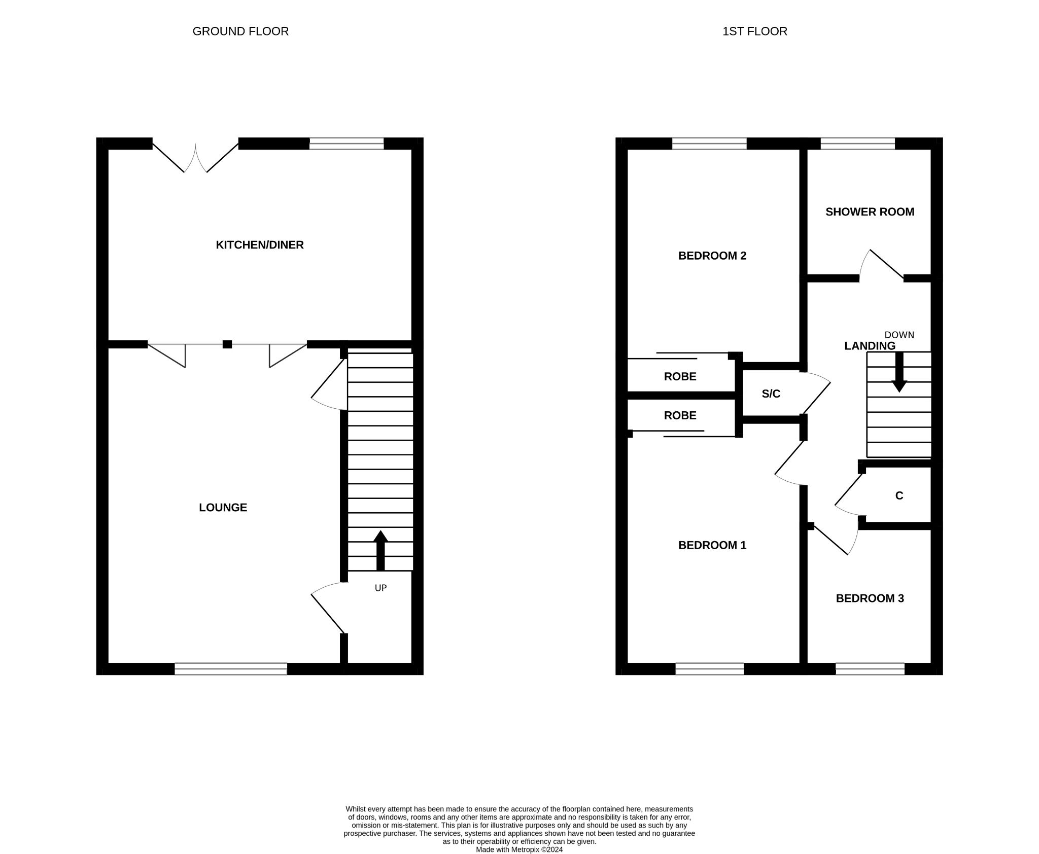 3 bedroom mid terraced house Sale Agreed in Bishop Auckland - Floorplan 1.