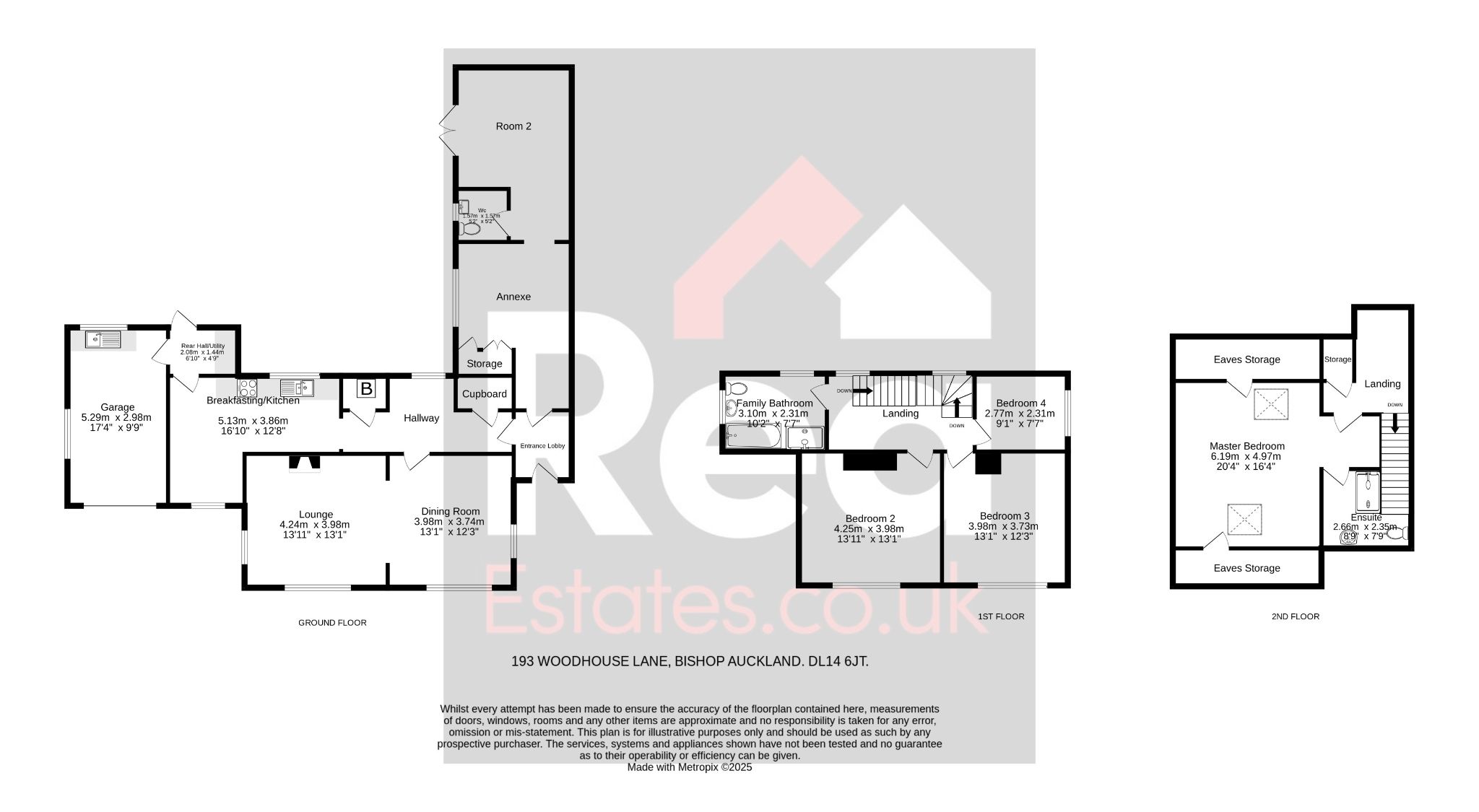 4 bedroom detached house SSTC in Bishop Auckland - Floorplan 1.