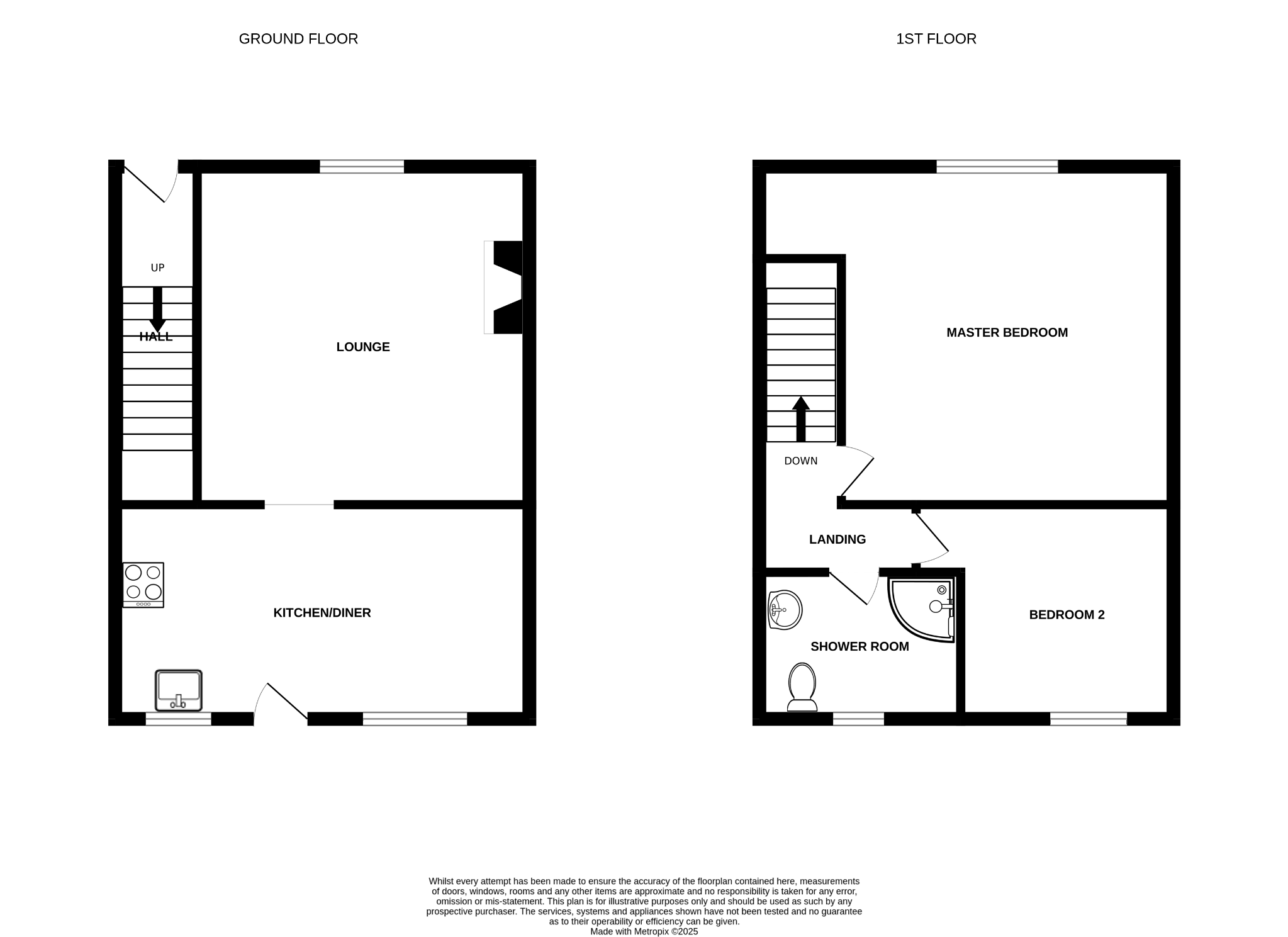 2 bedroom mid terraced house Sale Agreed in Ramshaw, Bishop Auckland - Floorplan 1.