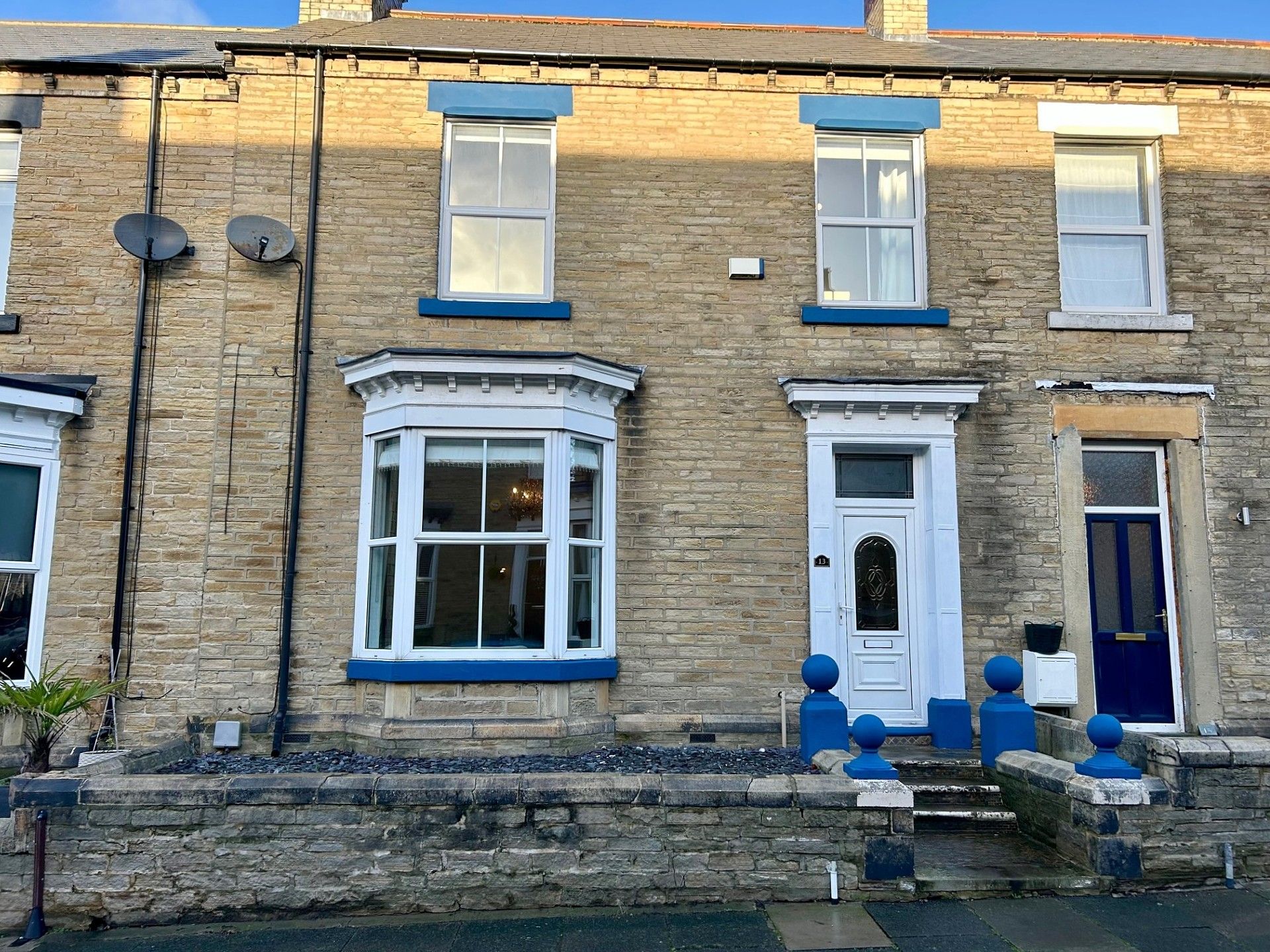 3 bedroom mid terraced house Sale Agreed in Bishop Auckland - Front Elevation.