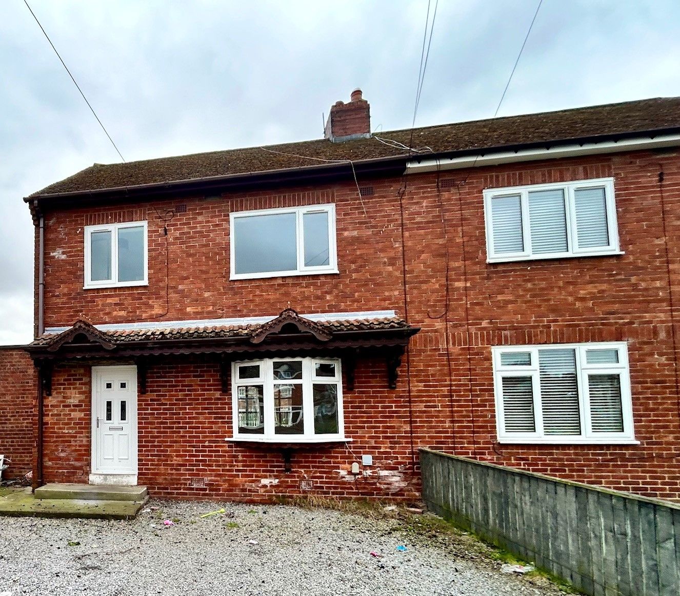 3 bedroom end terraced house For Sale in Willington - Front Elevation.