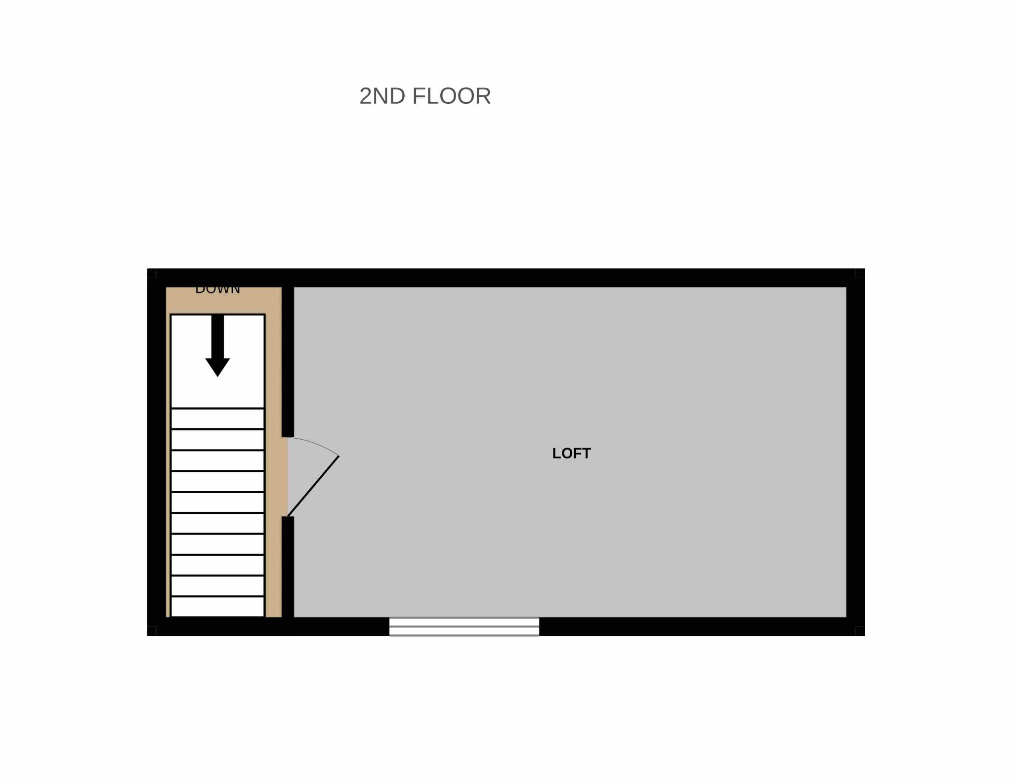 2 bedroom mid terraced house For Sale in Bishop Auckland - Loft room.