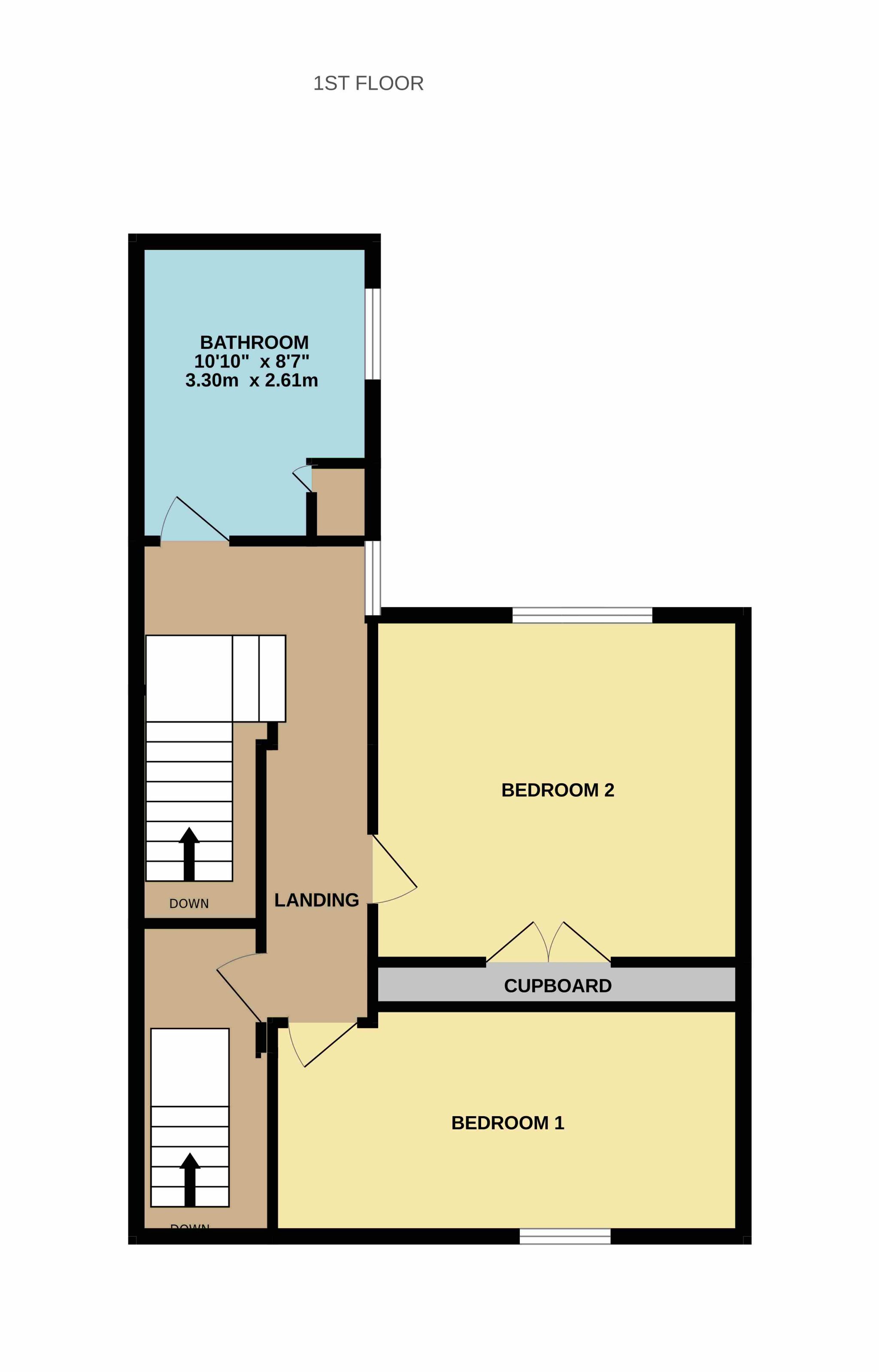 2 bedroom mid terraced house For Sale in Bishop Auckland - First Floor.