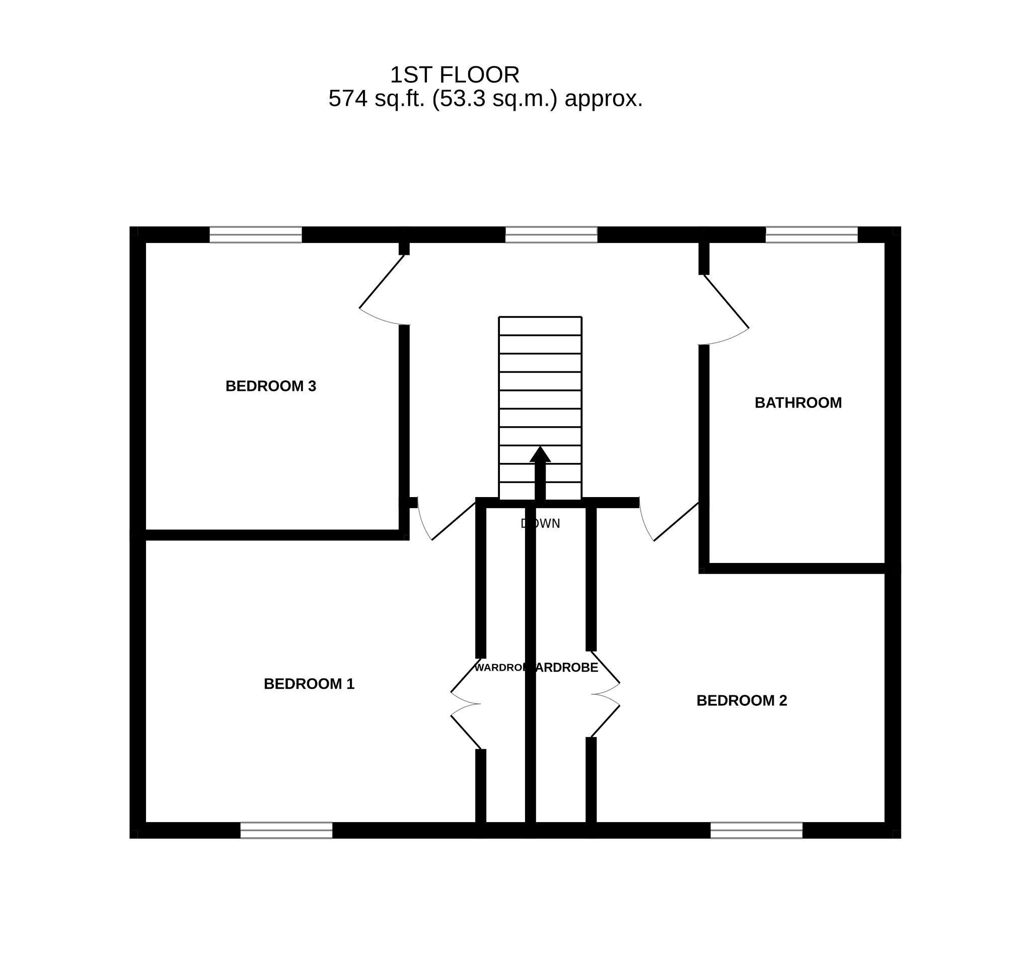 3 bedroom detached house For Sale in Bishop Auckland - Floorplan 2.