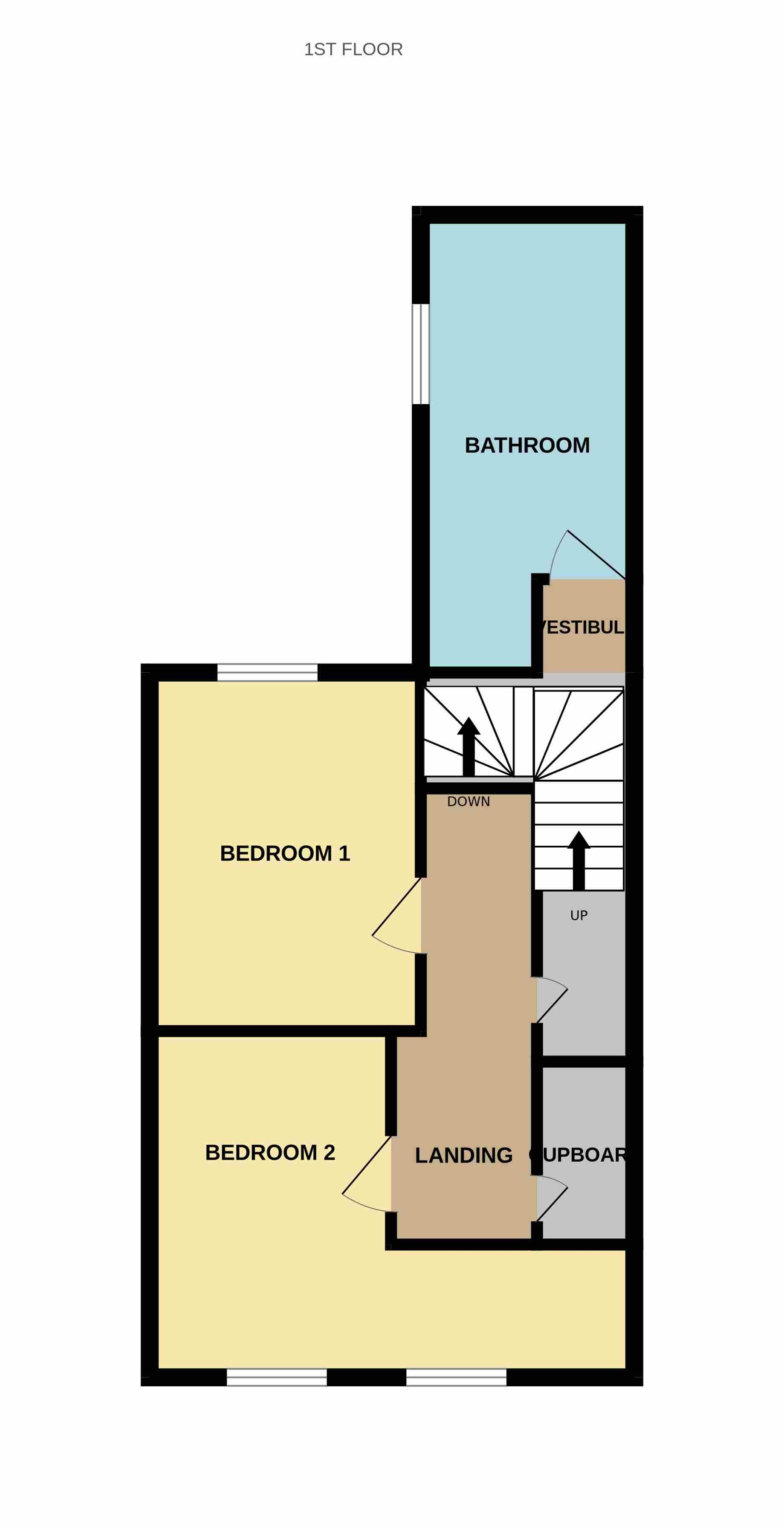 2 bedroom mid terraced house For Sale in Shildon - Floorplan 2.