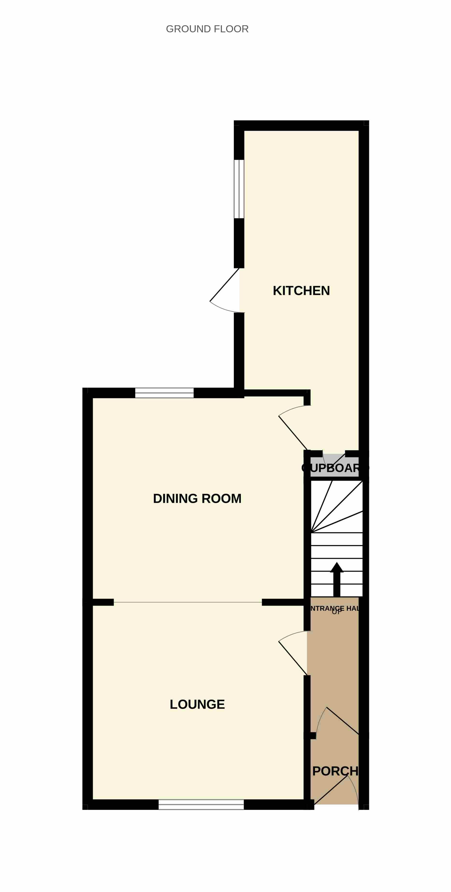 2 bedroom mid terraced house For Sale in Shildon - Floorplan 1.