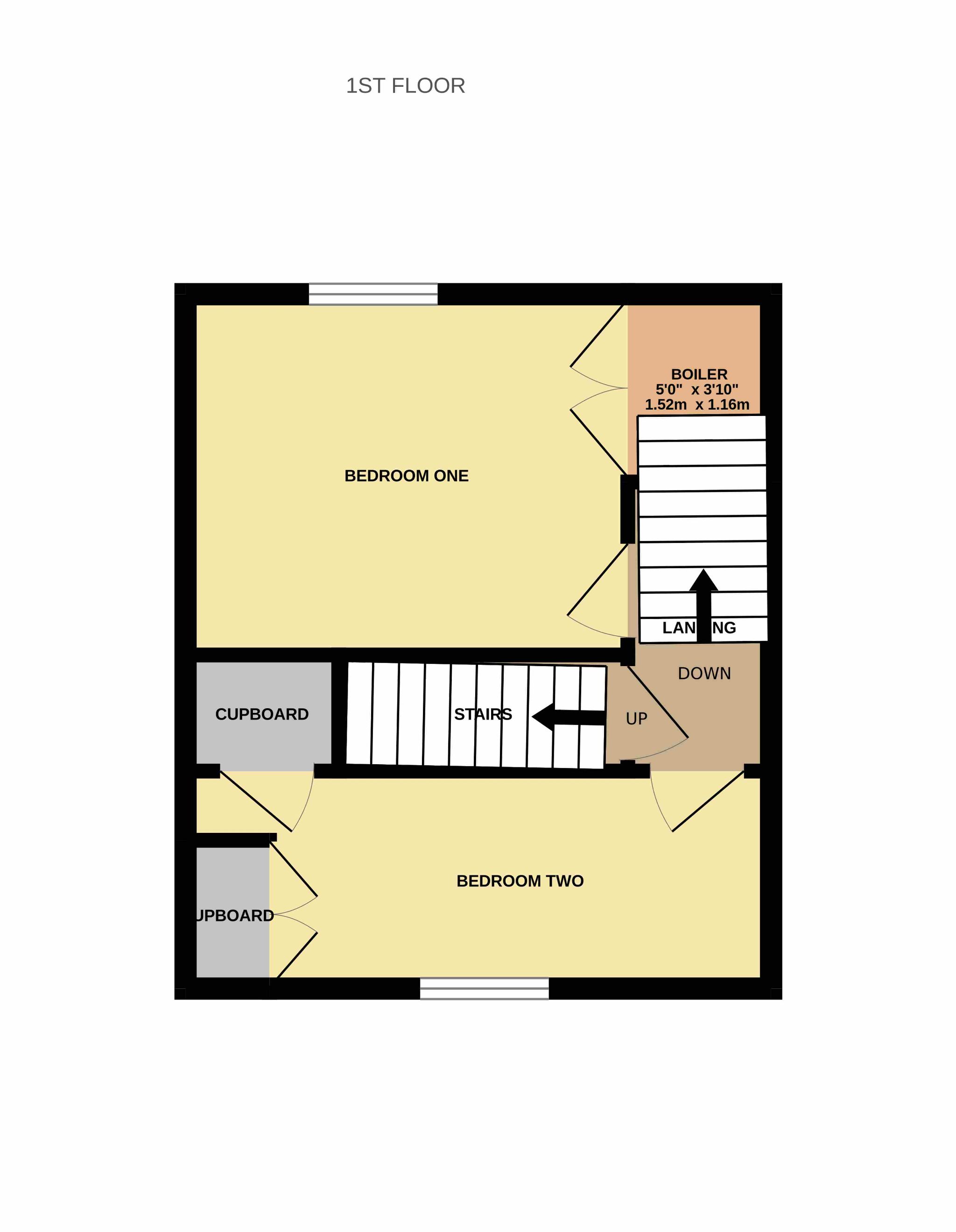 2 bedroom mid terraced house For Sale in Shildon - Floorplan 2.