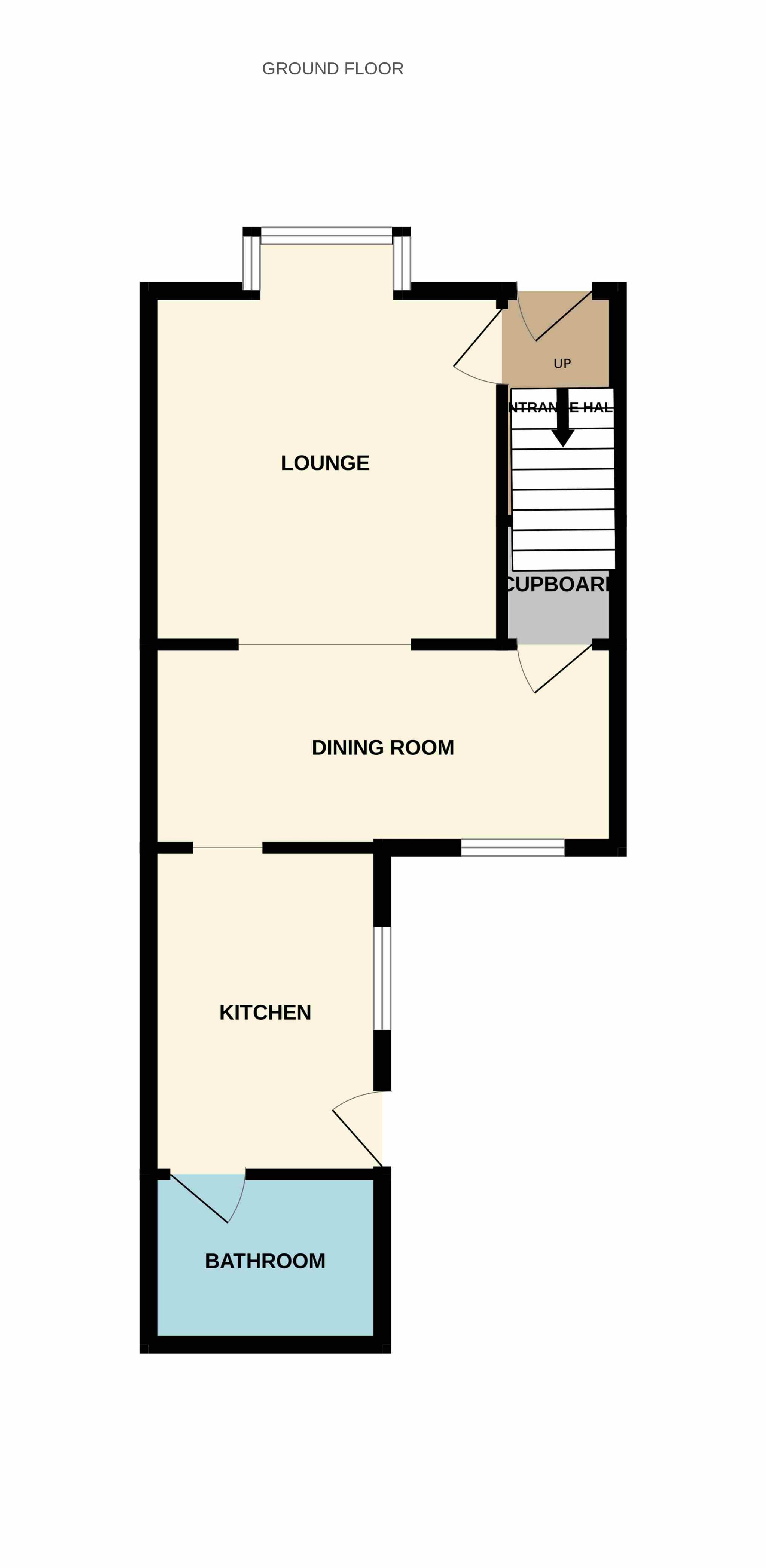 2 bedroom mid terraced house For Sale in Shildon - Floorplan 1.
