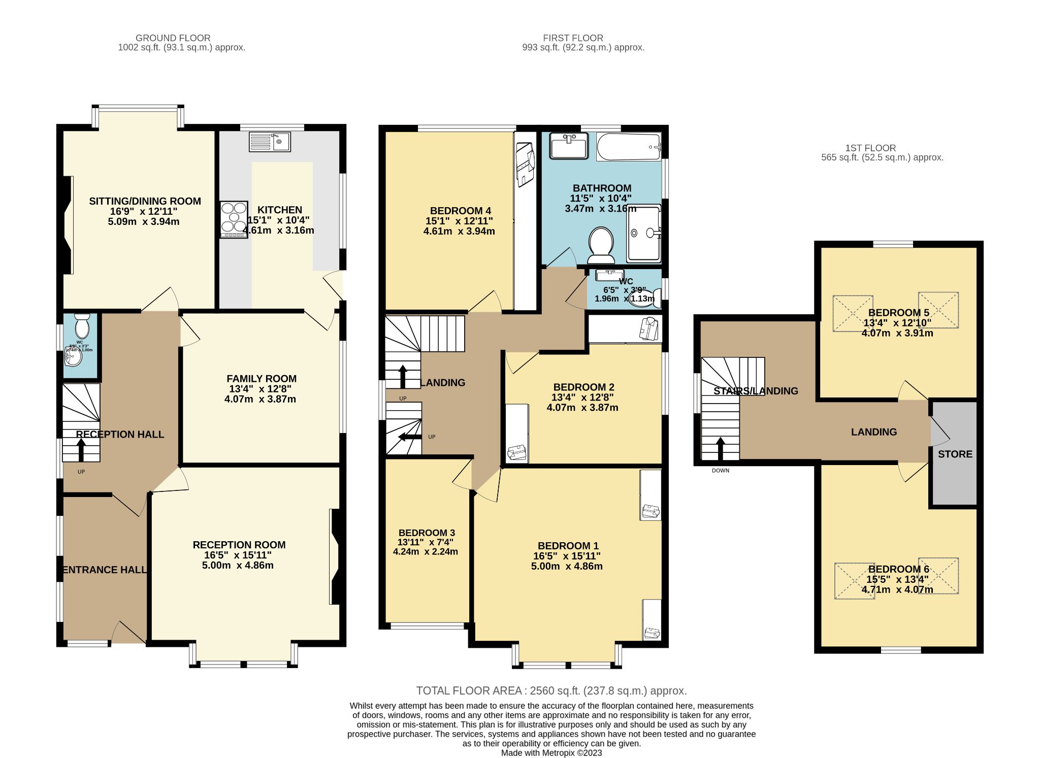 6 bedroom detached house Sold in Bradford - Floorplan 4.