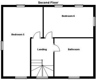 6 bedroom semi-detached house For Sale in Bradford - Floorplan 2.