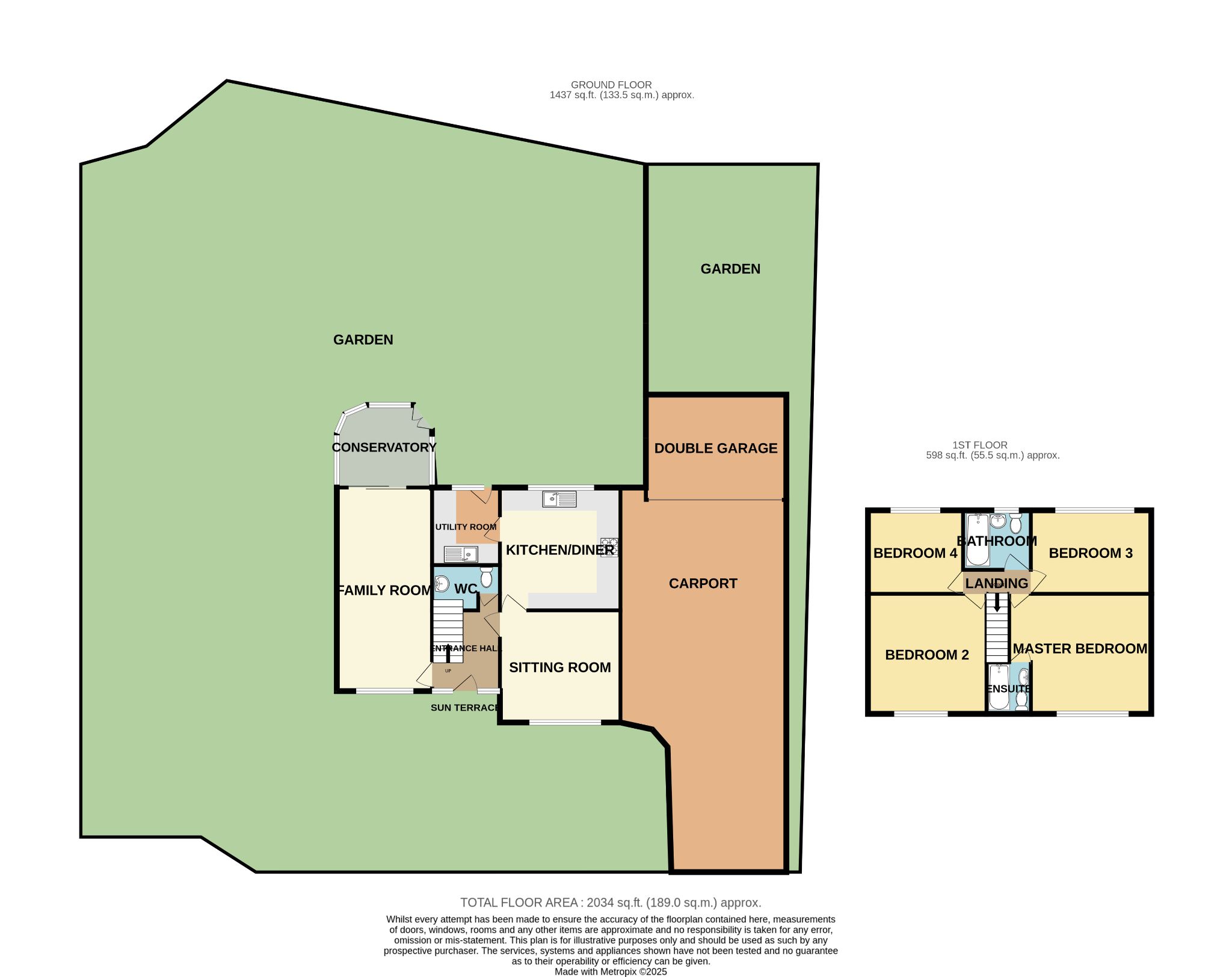 4 bedroom detached house For Sale in Shipley - Floorplan 1.