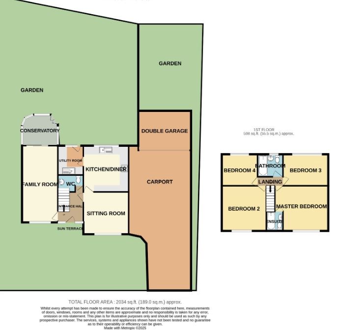4 bedroom detached house For Sale in Shipley - Floorplan 1.
