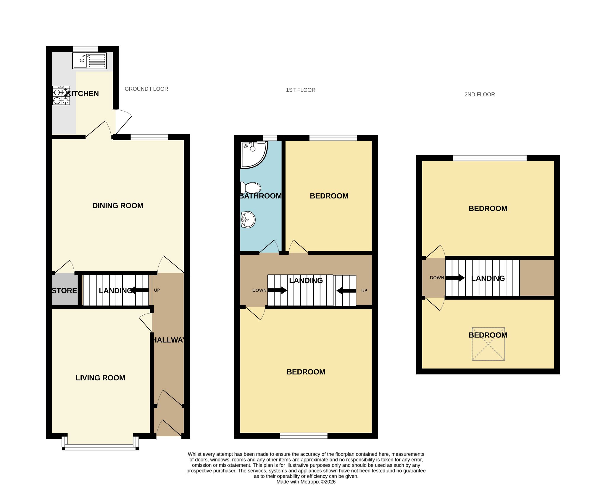 4 bedroom semi-detached house For Sale in Bradford - Floorplan 1.
