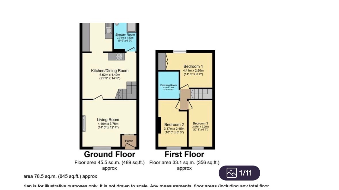 3 bedroom mid terraced house For Sale in Bolton - Floorplan 1.