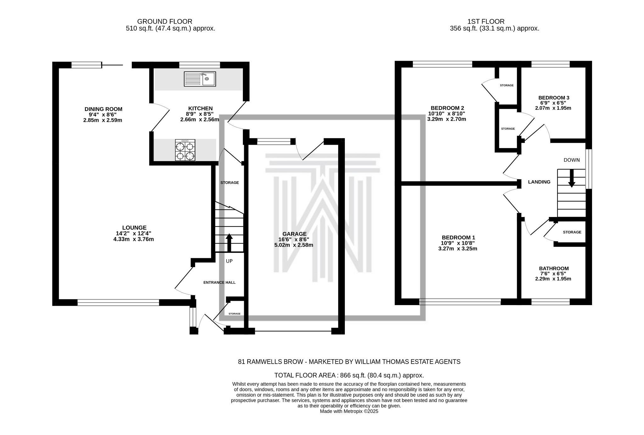 3 bedroom semi-detached house Sale Agreed in Bolton - Floorplan 1.