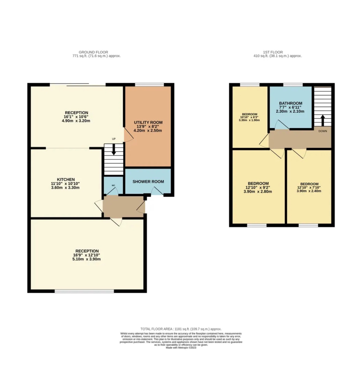 3 bedroom semi-detached house Sale Agreed in Bolton - Floorplan 1.