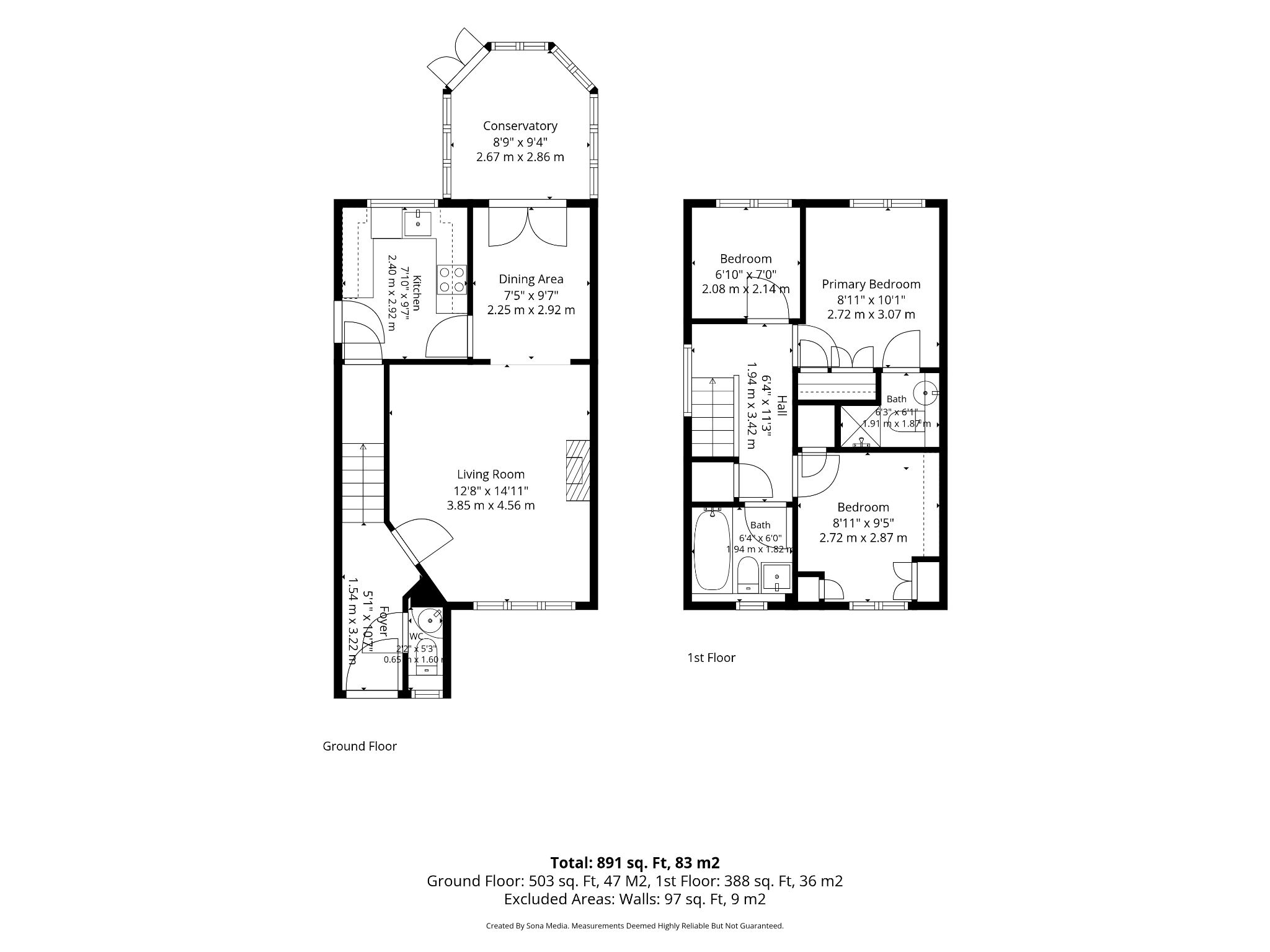 3 bedroom detached house For Sale in Bolton - Floorplan 1.