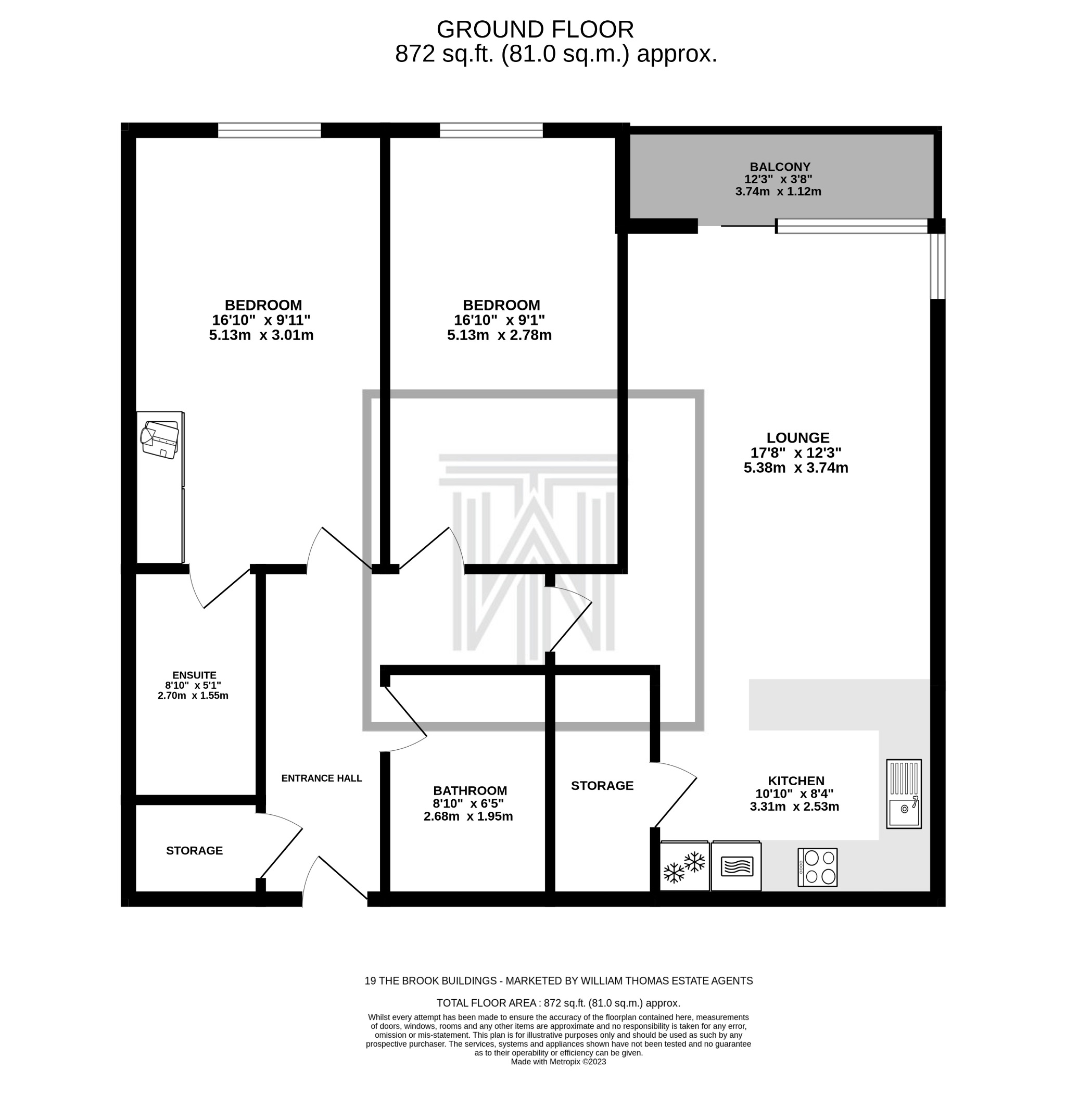 2 bedroom apartment flat/apartment For Sale in Bolton - Floorplan 1.