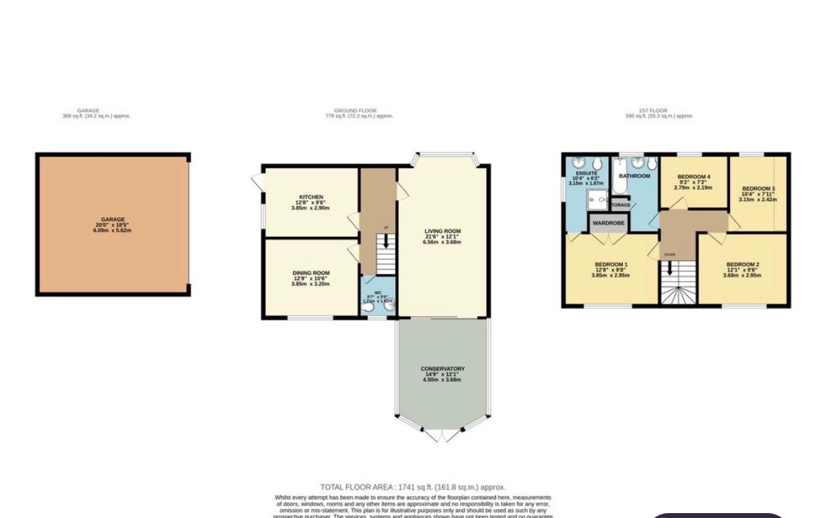 4 bedroom detached house For Sale in Bolton - Floorplan 1.