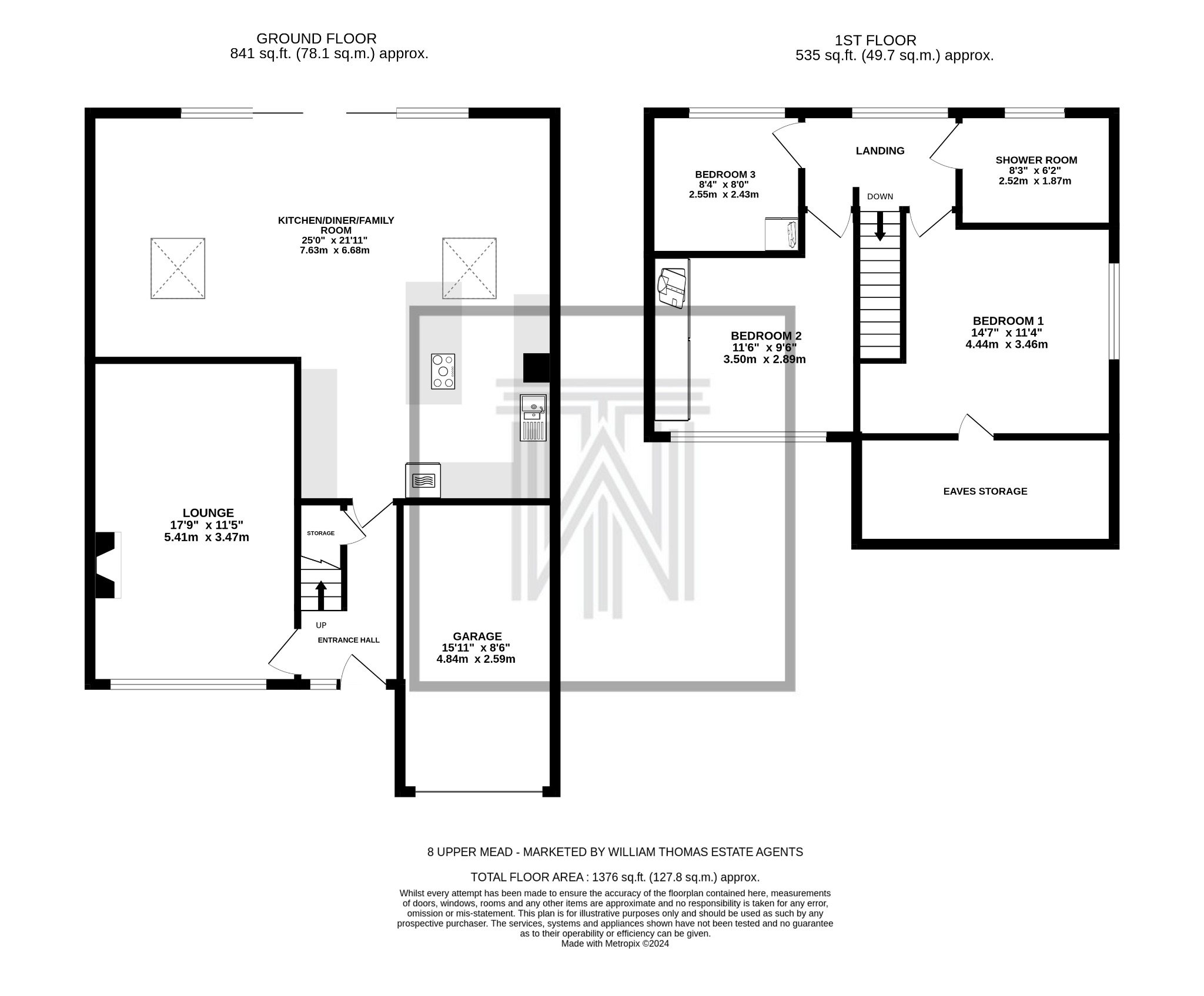 3 bedroom semi-detached house Sale Agreed in Bolton - Floorplan 1.