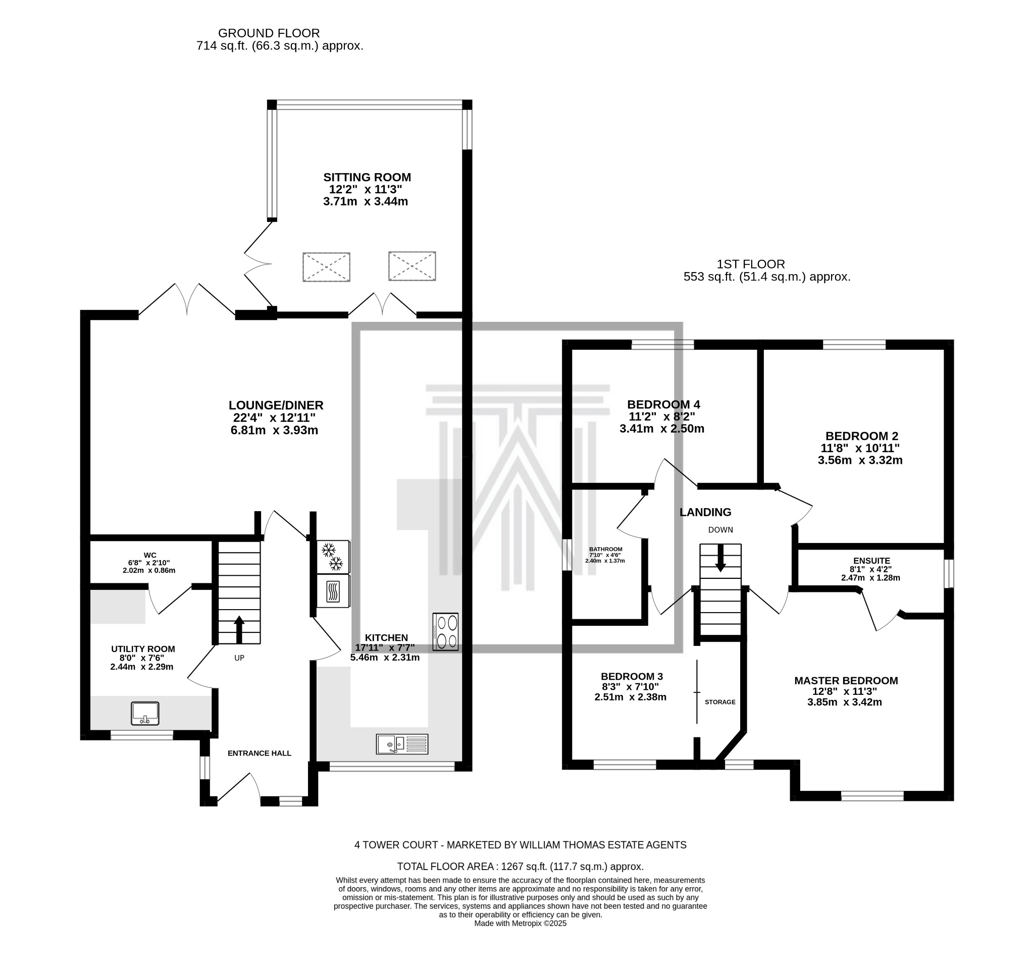 4 bedroom detached house Sale Agreed in Bolton - Floorplan 1.