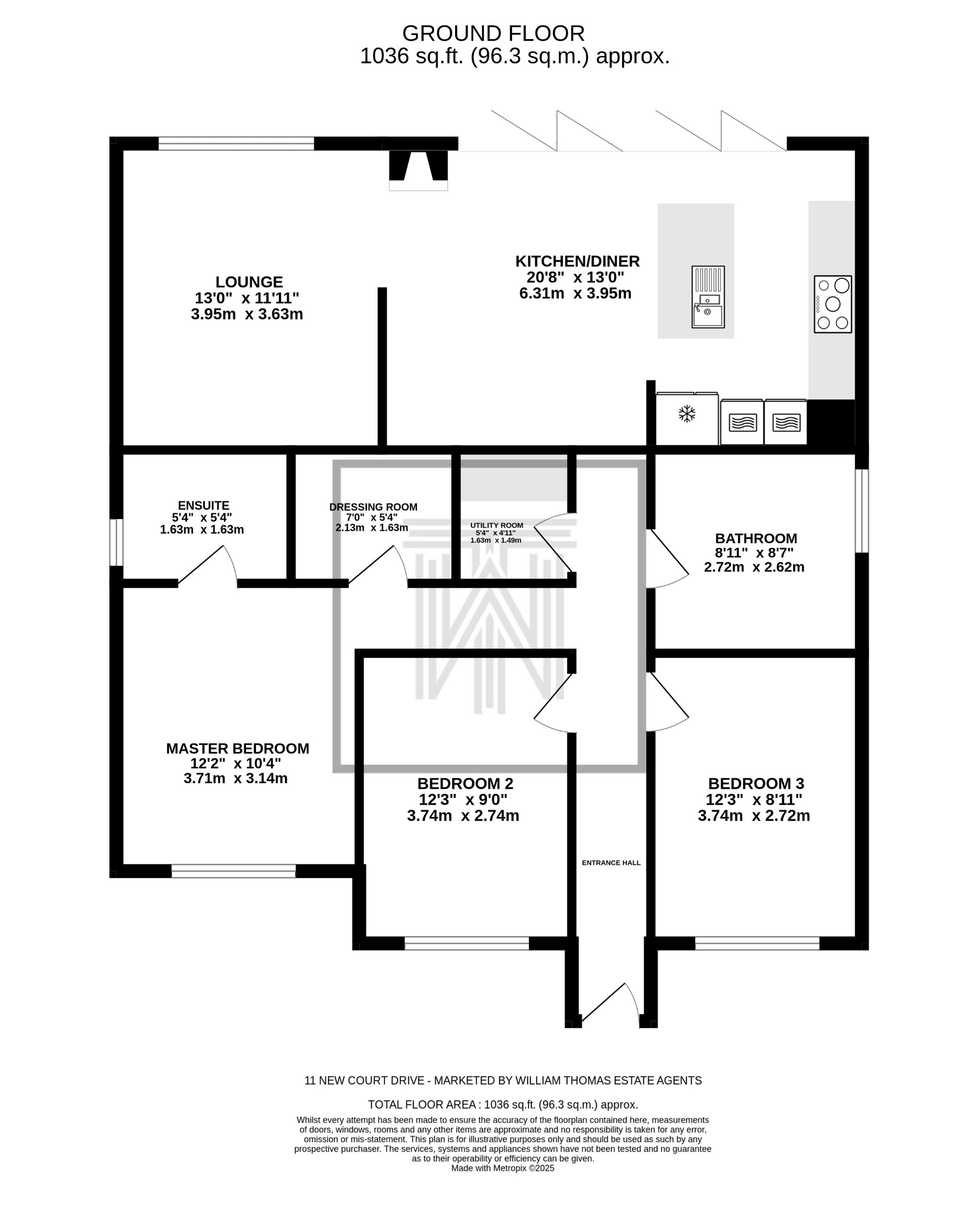 3 bedroom detached bungalow Sale Agreed in Bolton - Floorplan 1.