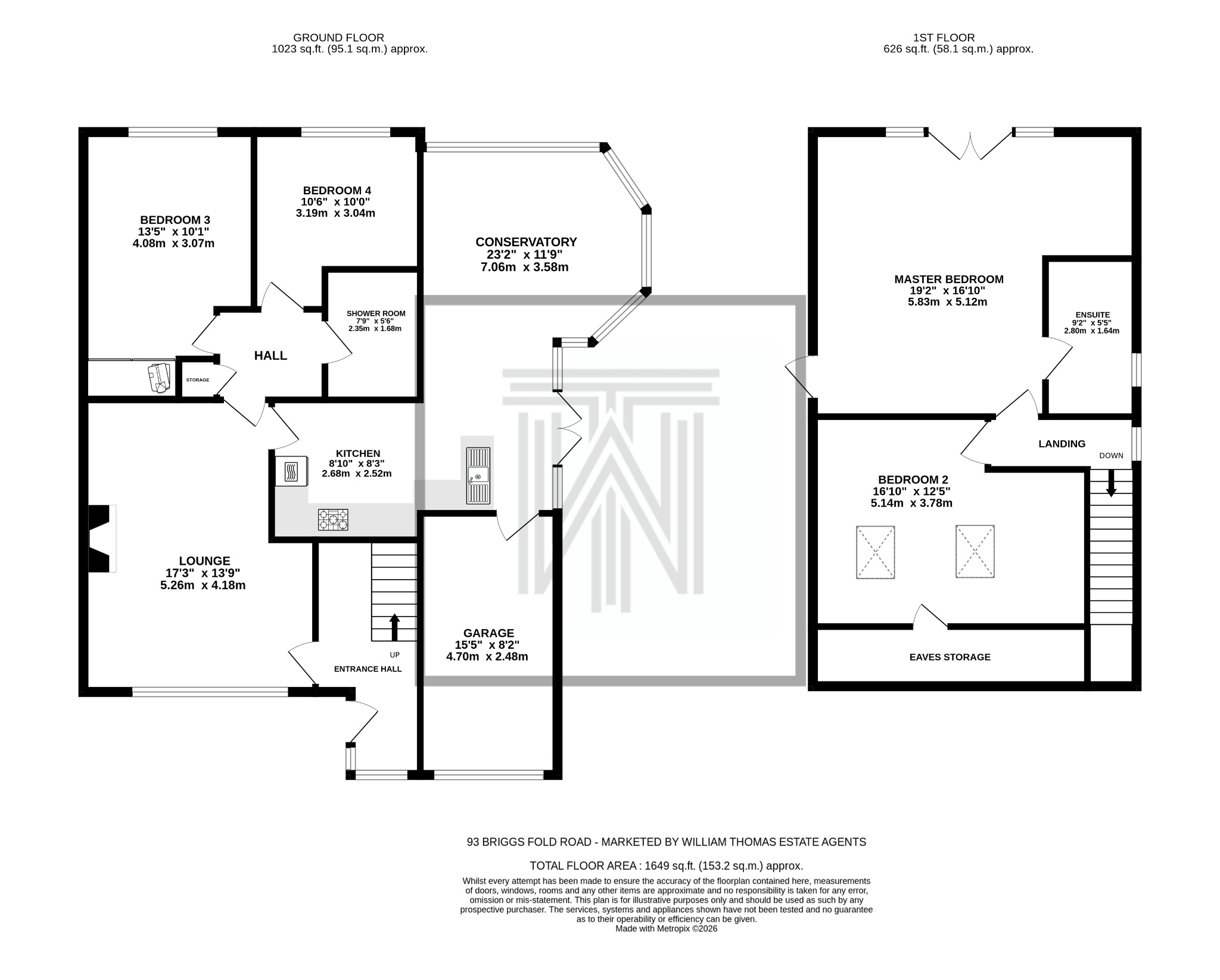 4 bedroom semi-detached dormer house Sale Agreed in Bolton - Floorplan 1.
