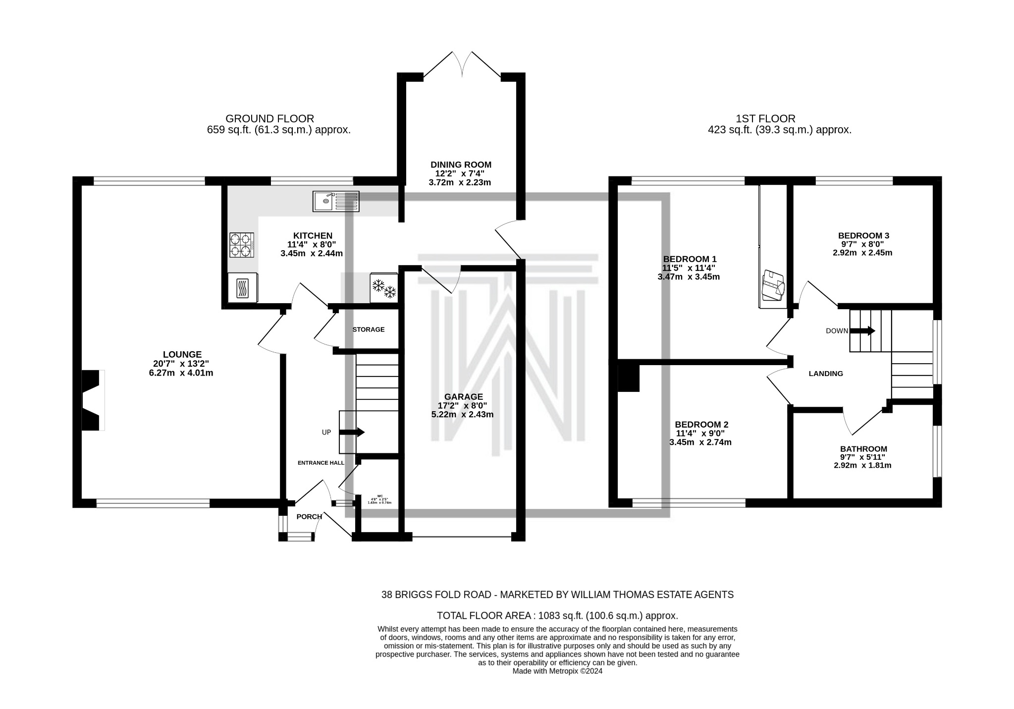 3 bedroom detached house SSTC in Bolton - Floorplan 1.
