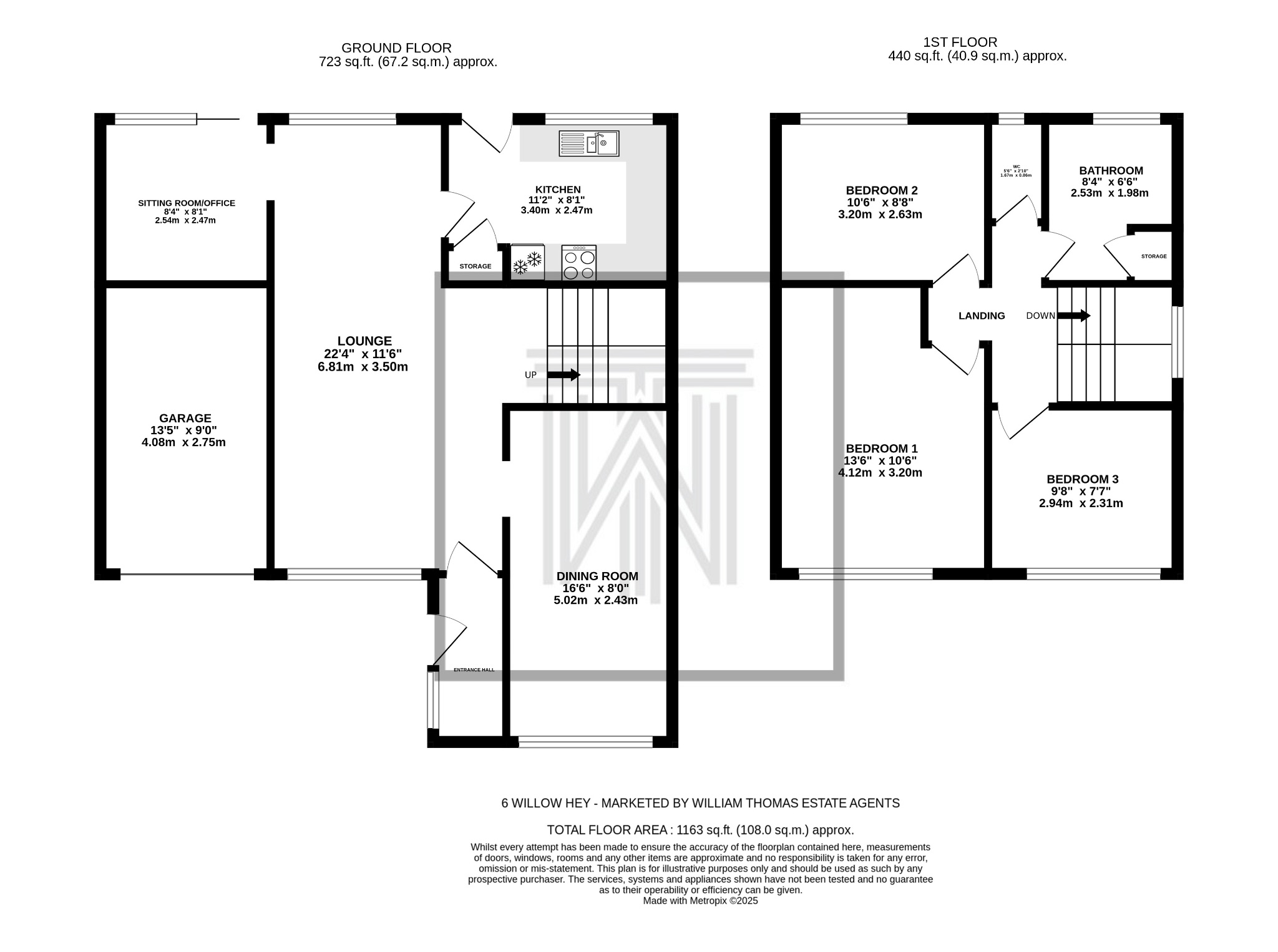 3 bedroom detached house Sale Agreed in Bolton - Floorplan 1.
