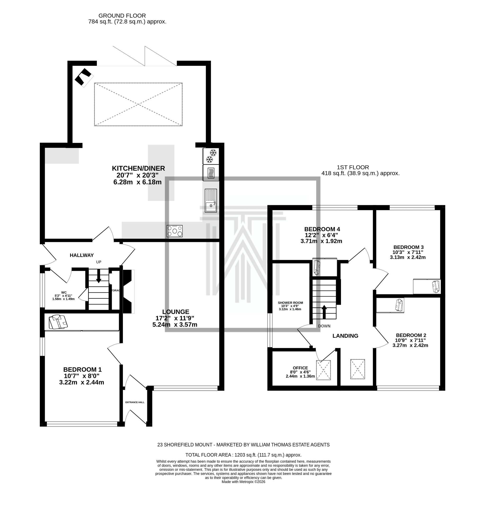 4 bedroom semi-detached house For Sale in Bolton - Floorplan 1.