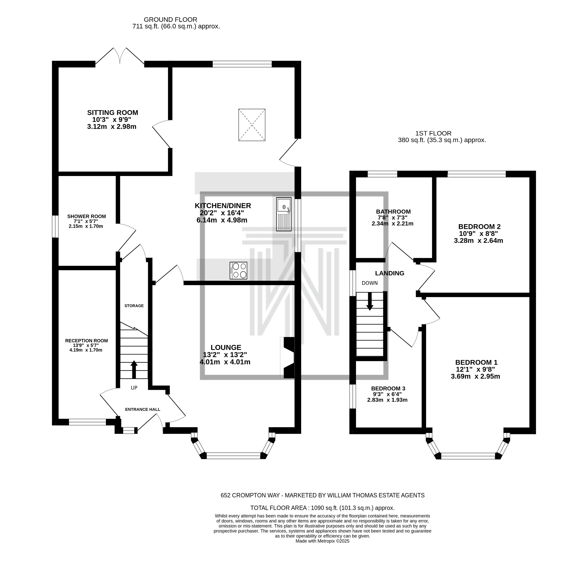 3 bedroom detached house For Sale in Bolton - Floorplan 1.