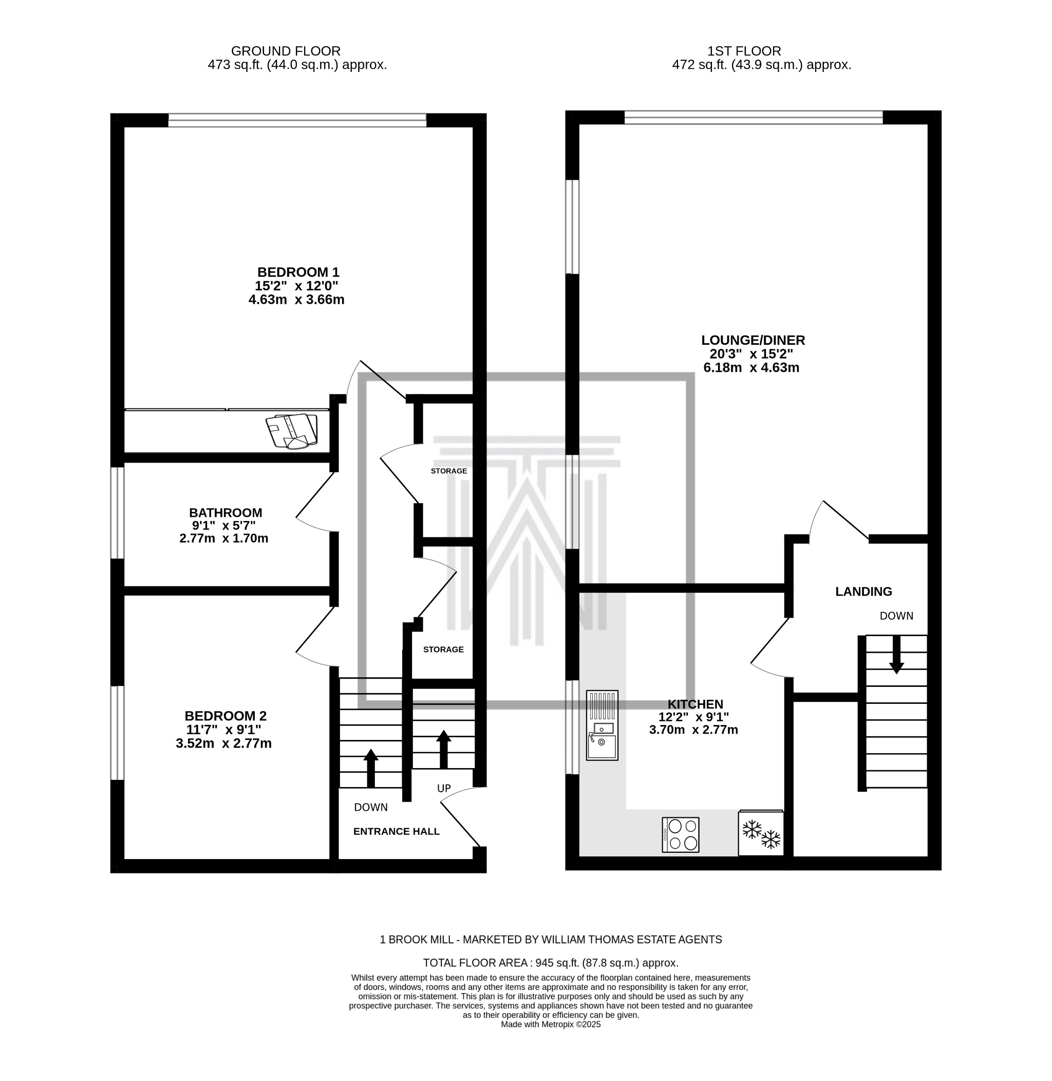 2 bedroom apartment flat/apartment For Sale in Bolton - Floorplan 1.