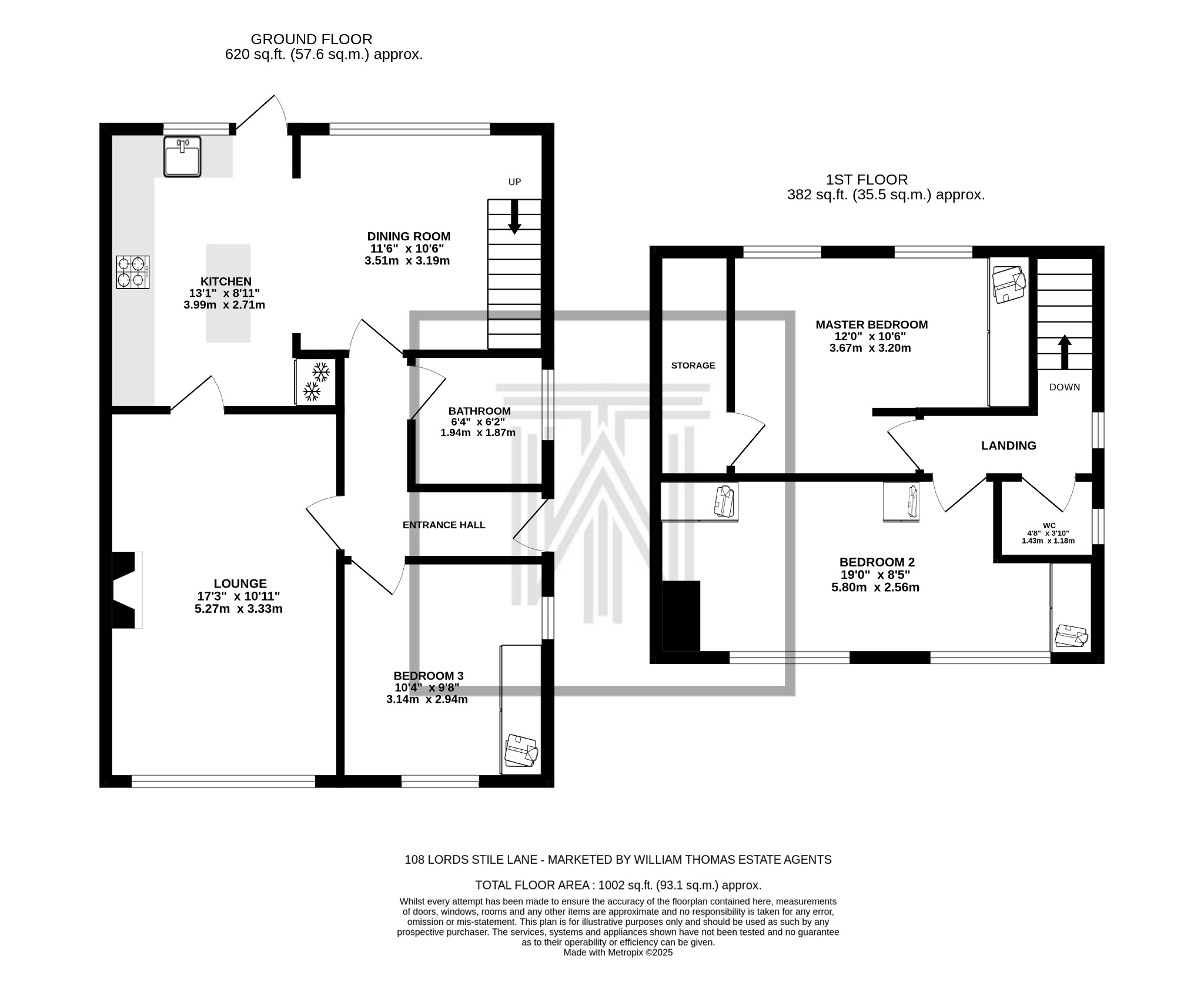 3 bedroom semi-detached dormer house For Sale in Bolton - Floorplan 1.