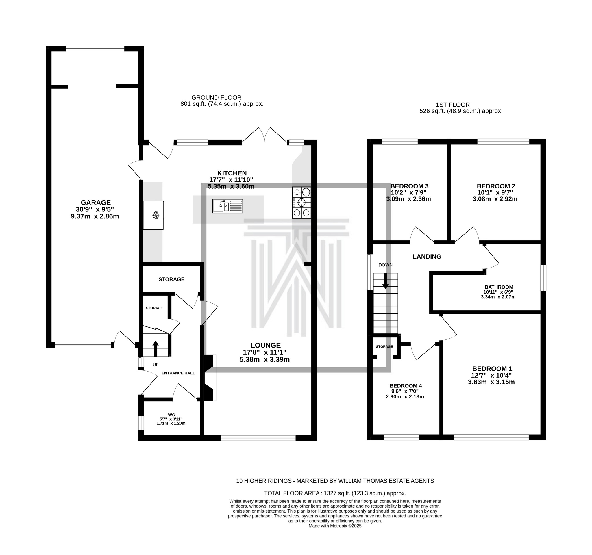 4 bedroom detached house Sale Agreed in Bolton - Floorplan 1.