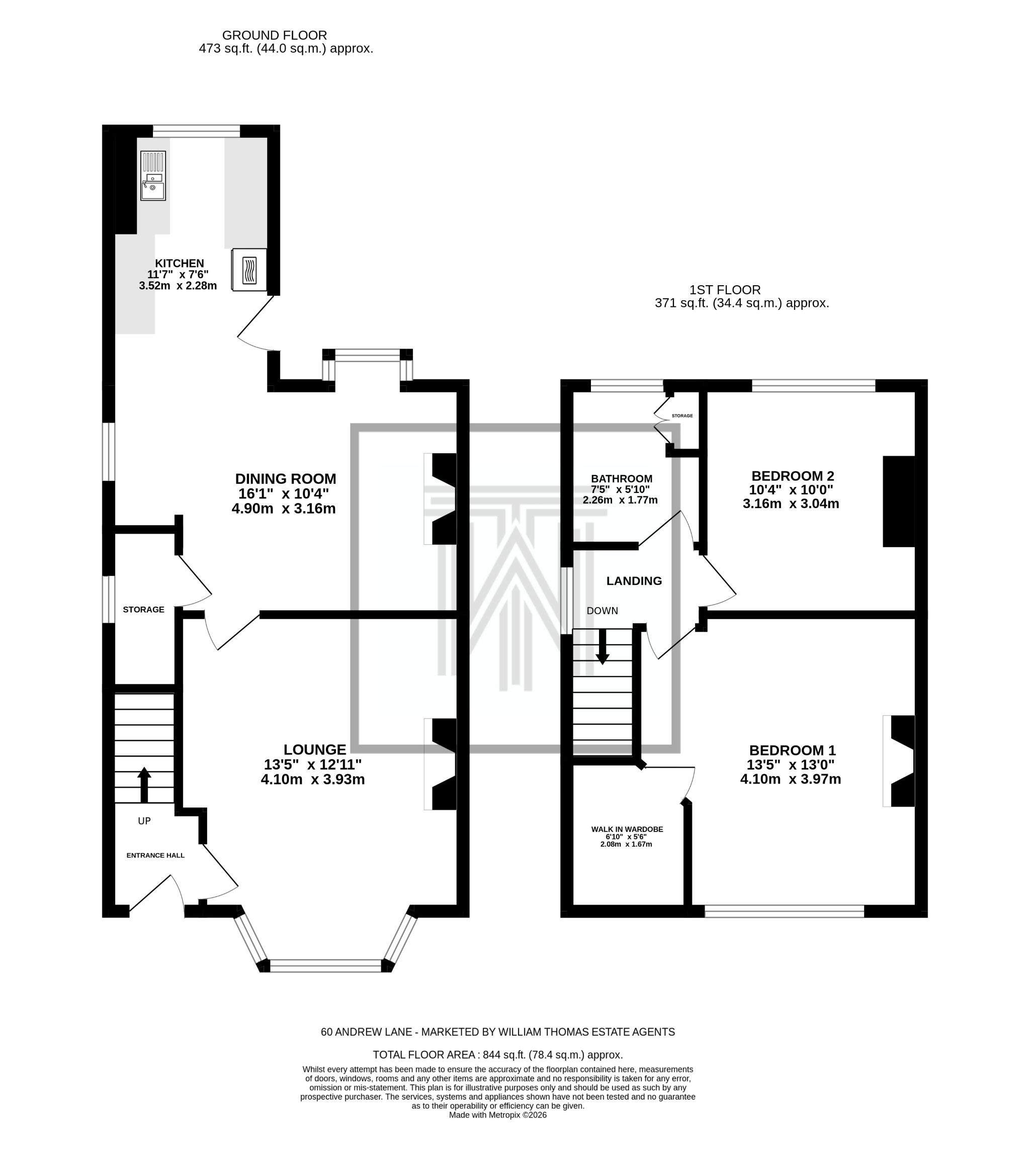 2 bedroom semi-detached house For Sale in Bolton - Floorplan 1.
