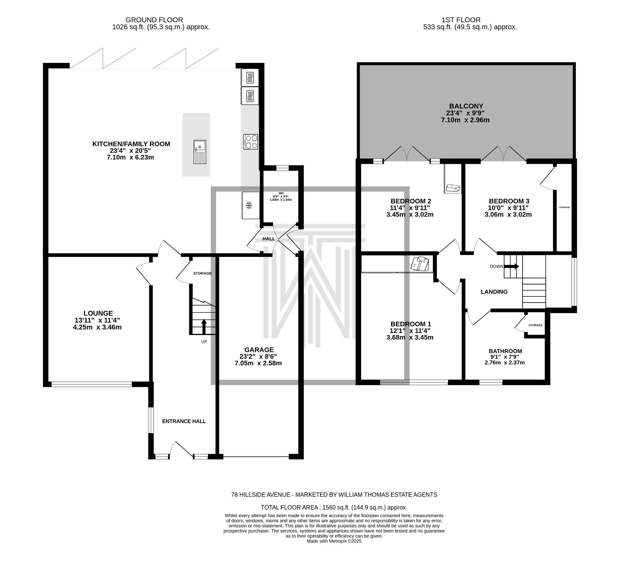 3 bedroom detached house SSTC in Bolton - Floorplan 1.