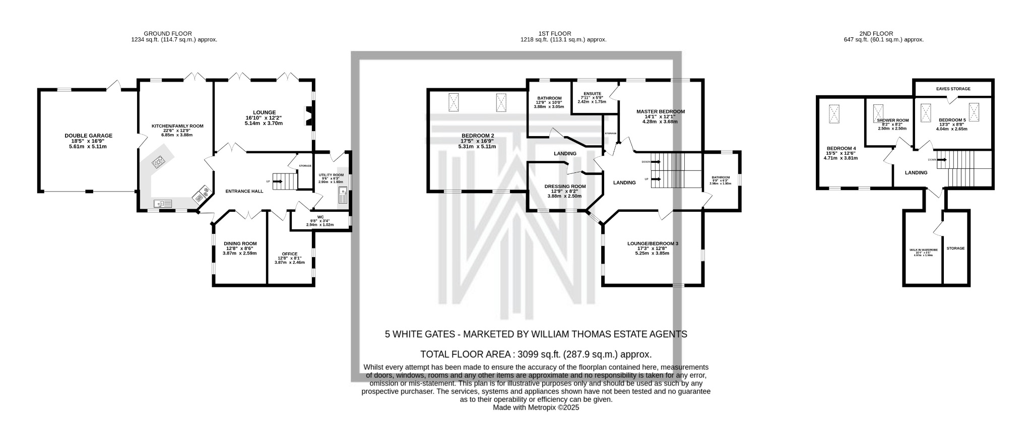 5 bedroom detached house Sale Agreed in Bolton - Floorplan 1.