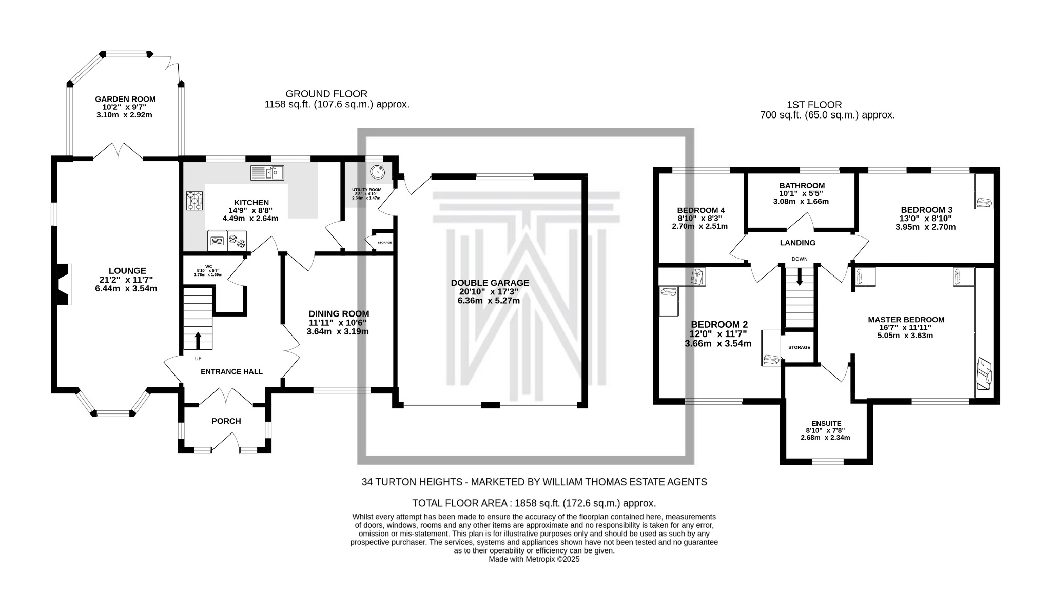 4 bedroom detached house Sale Agreed in Bolton - Floorplan 1.