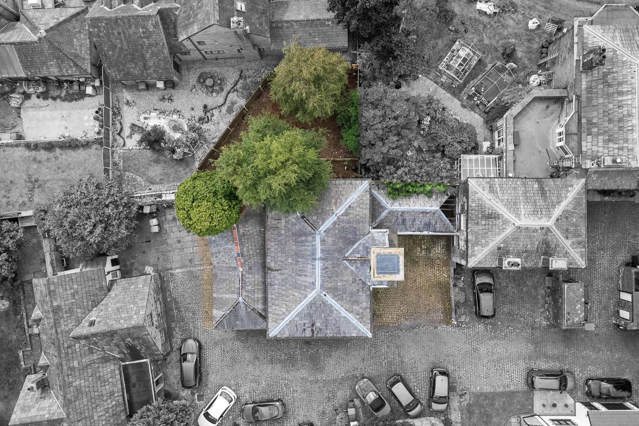 4 bedroom detached house For Sale in Bolton - Aerial Plot Size.