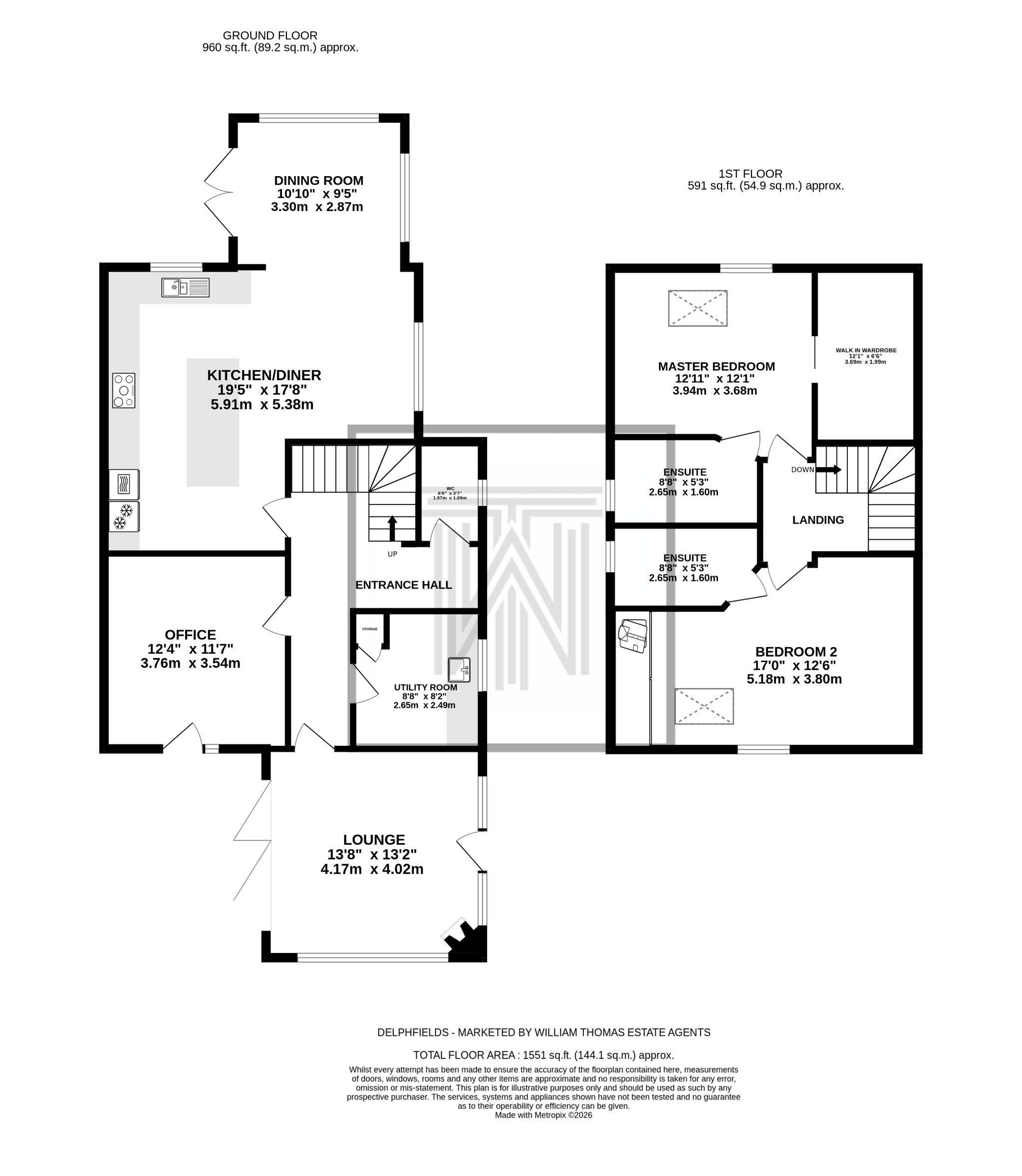3 bedroom barn conversion house For Sale in Bolton - Floorplan 1.