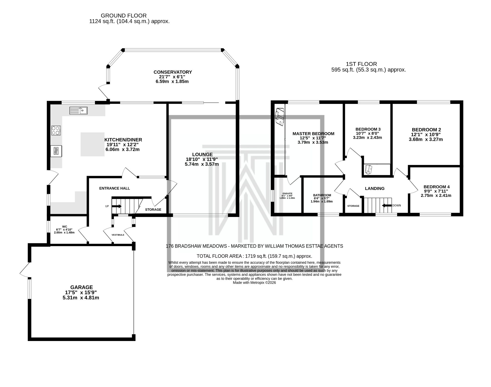 4 bedroom detached house For Sale in Bolton - Floorplan 1.