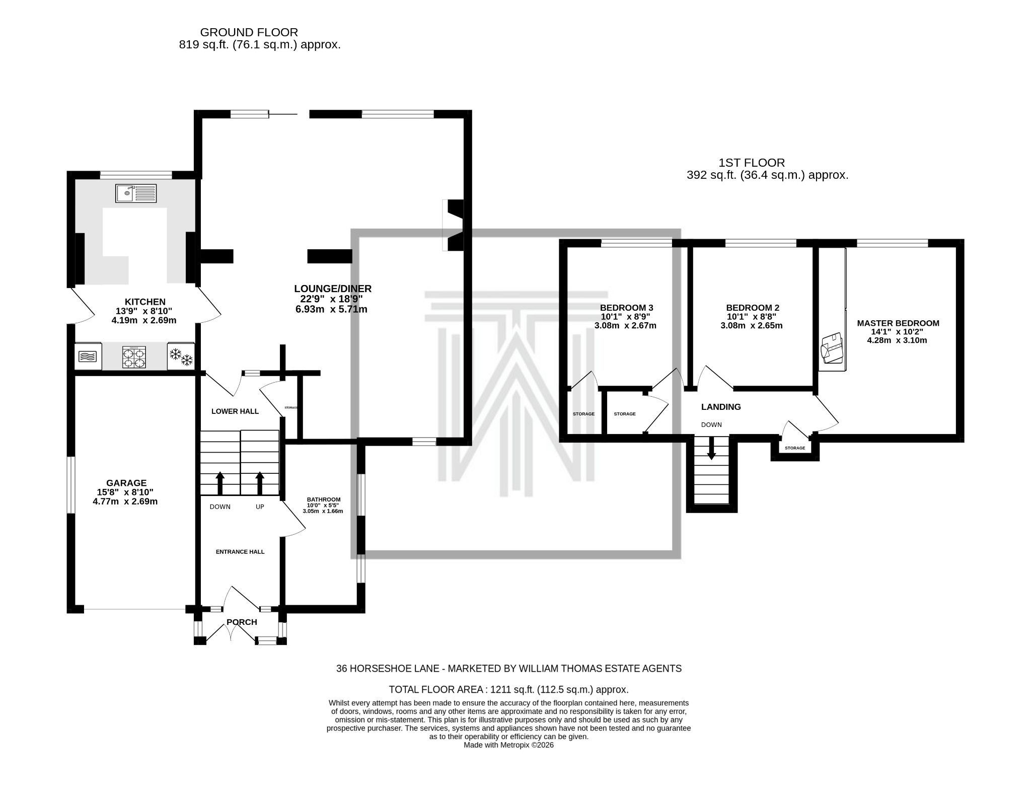 3 bedroom detached house Sale Agreed in Bolton - Floorplan 1.