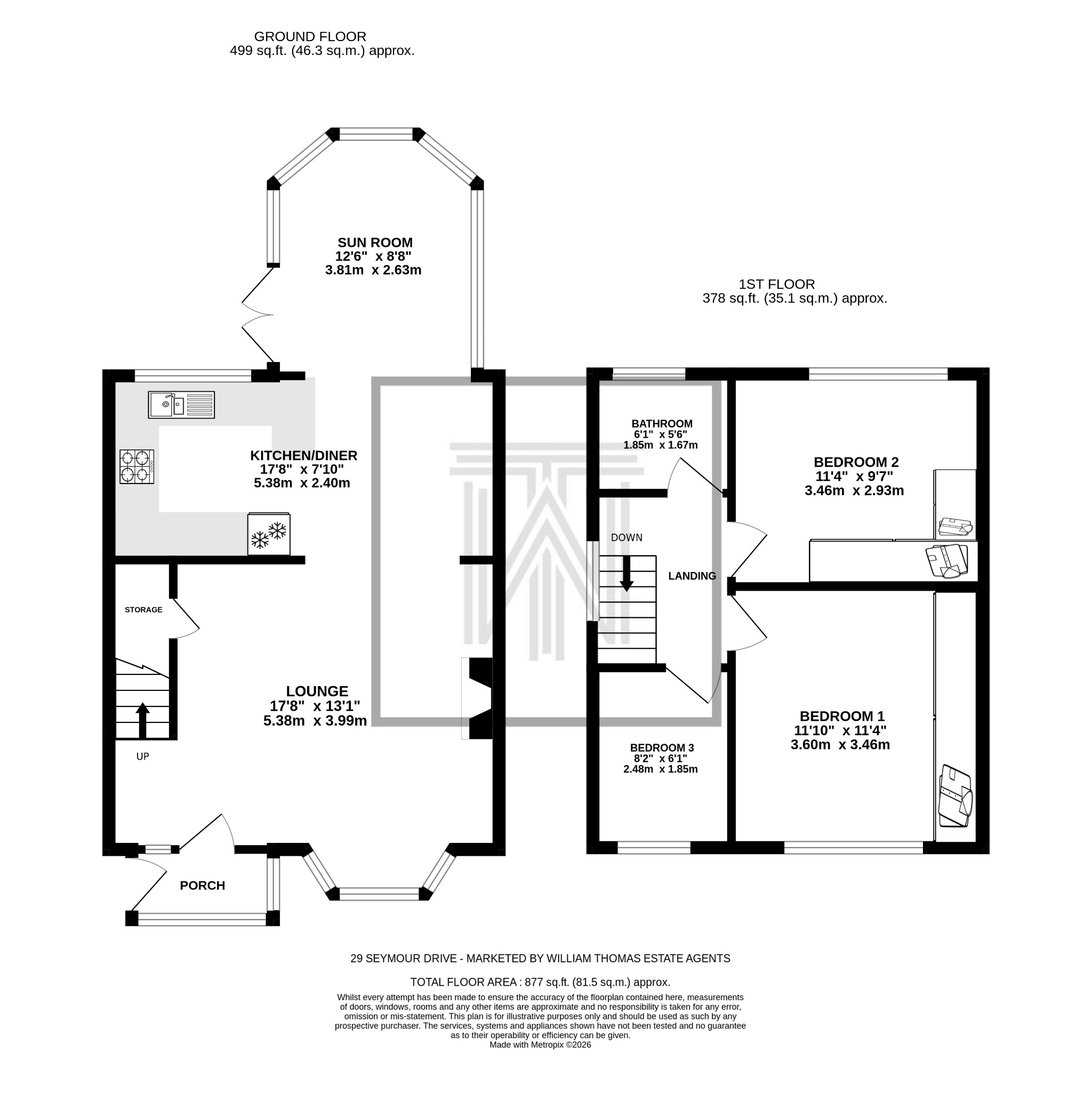 3 bedroom semi-detached house SSTC in Bolton - Floorplan 1.