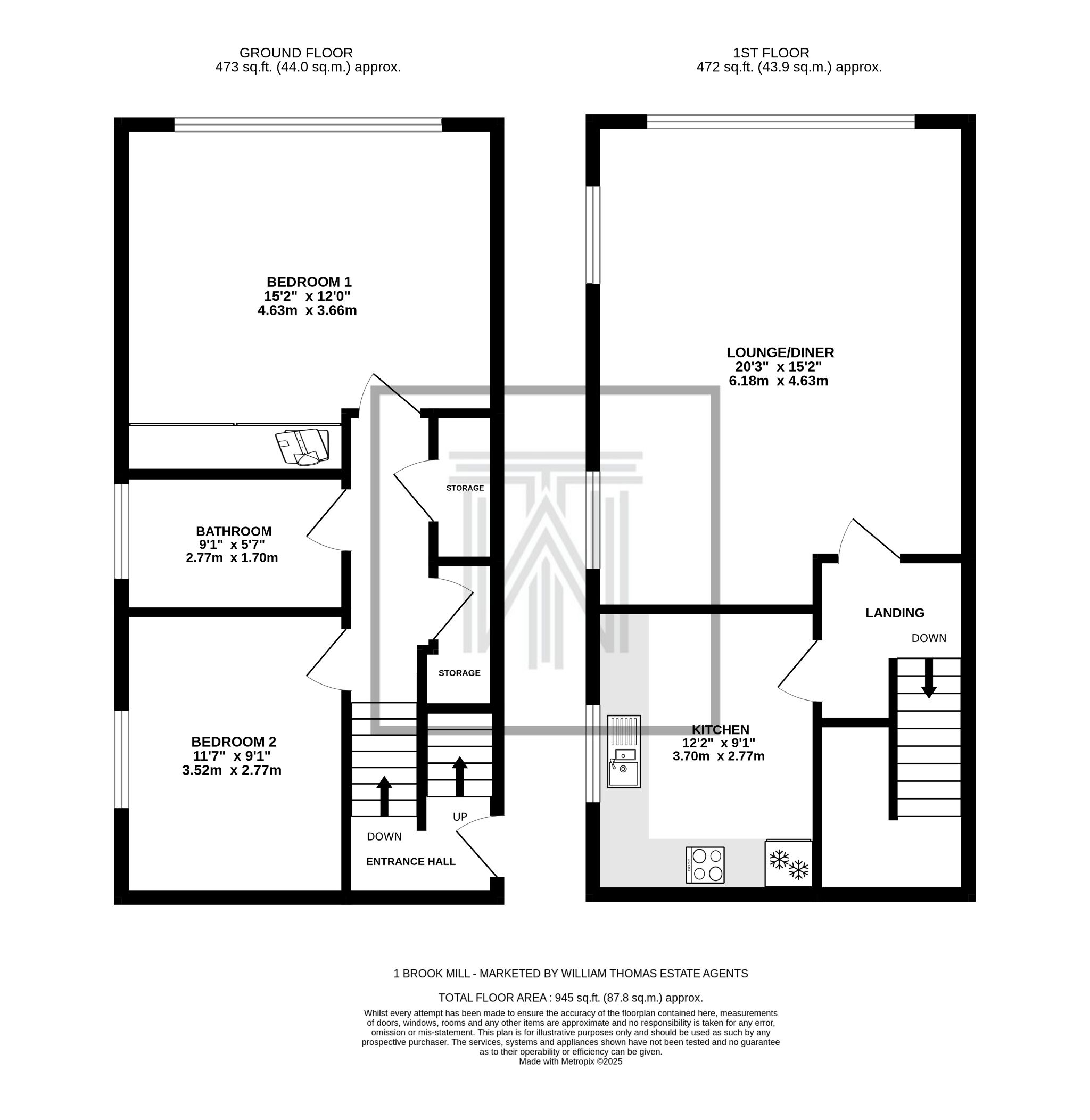 2 bedroom apartment flat/apartment For Sale in Bolton - Floorplan 1.