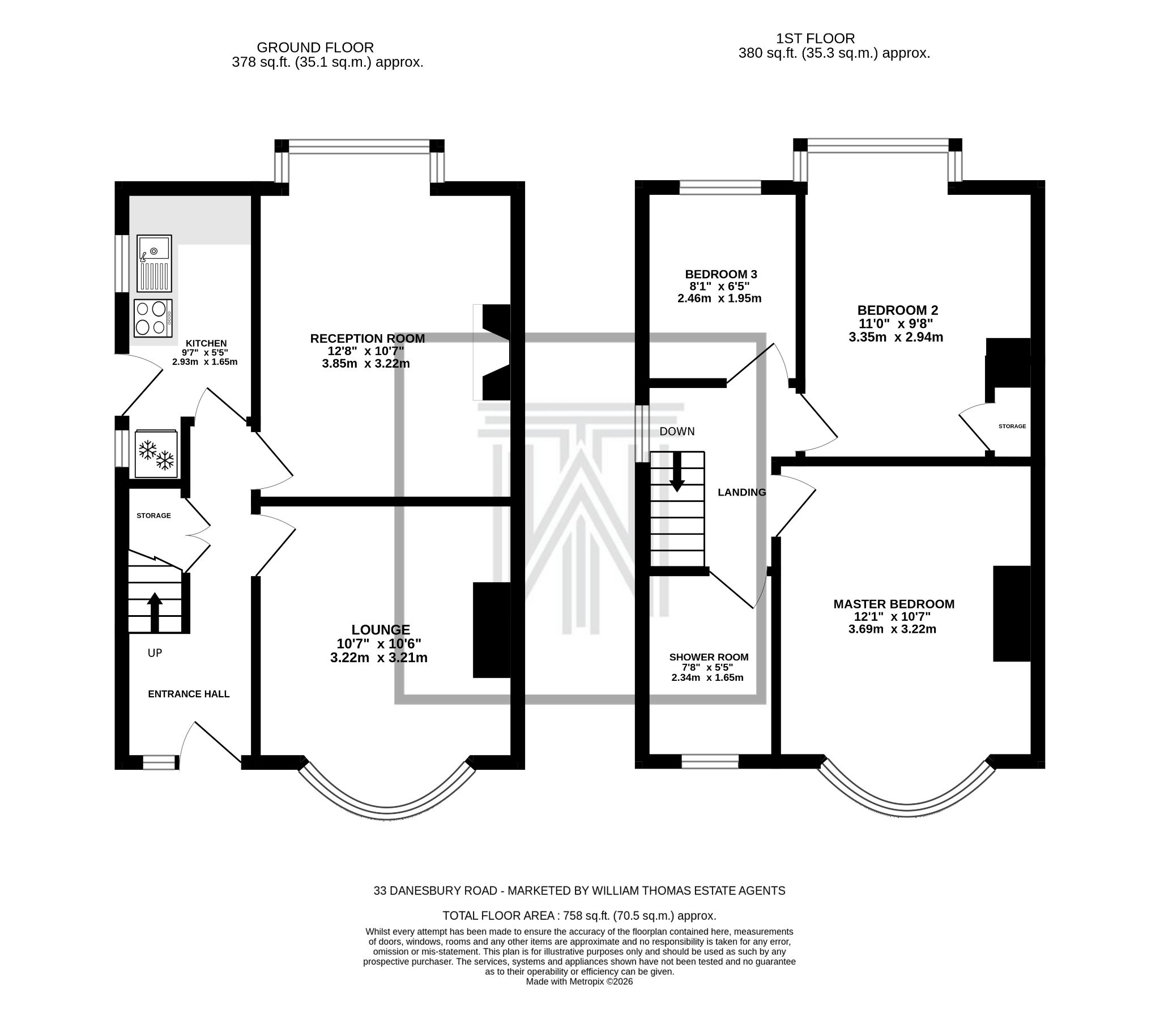 3 bedroom semi-detached house Sale Agreed in Bolton - Floorplan 1.